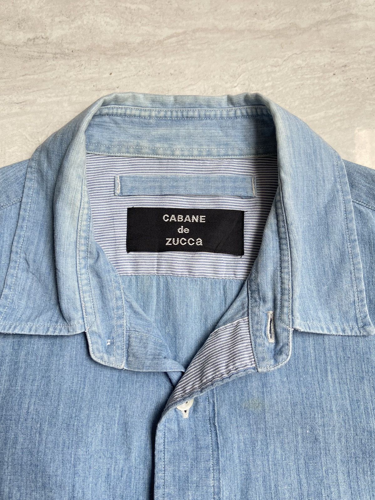 CABANE de ZUCCa × Issey Miyake CABANE De ZUCCA Blue Shirt Size US S / EU 44-46 / 1 - 5 Thumbnail