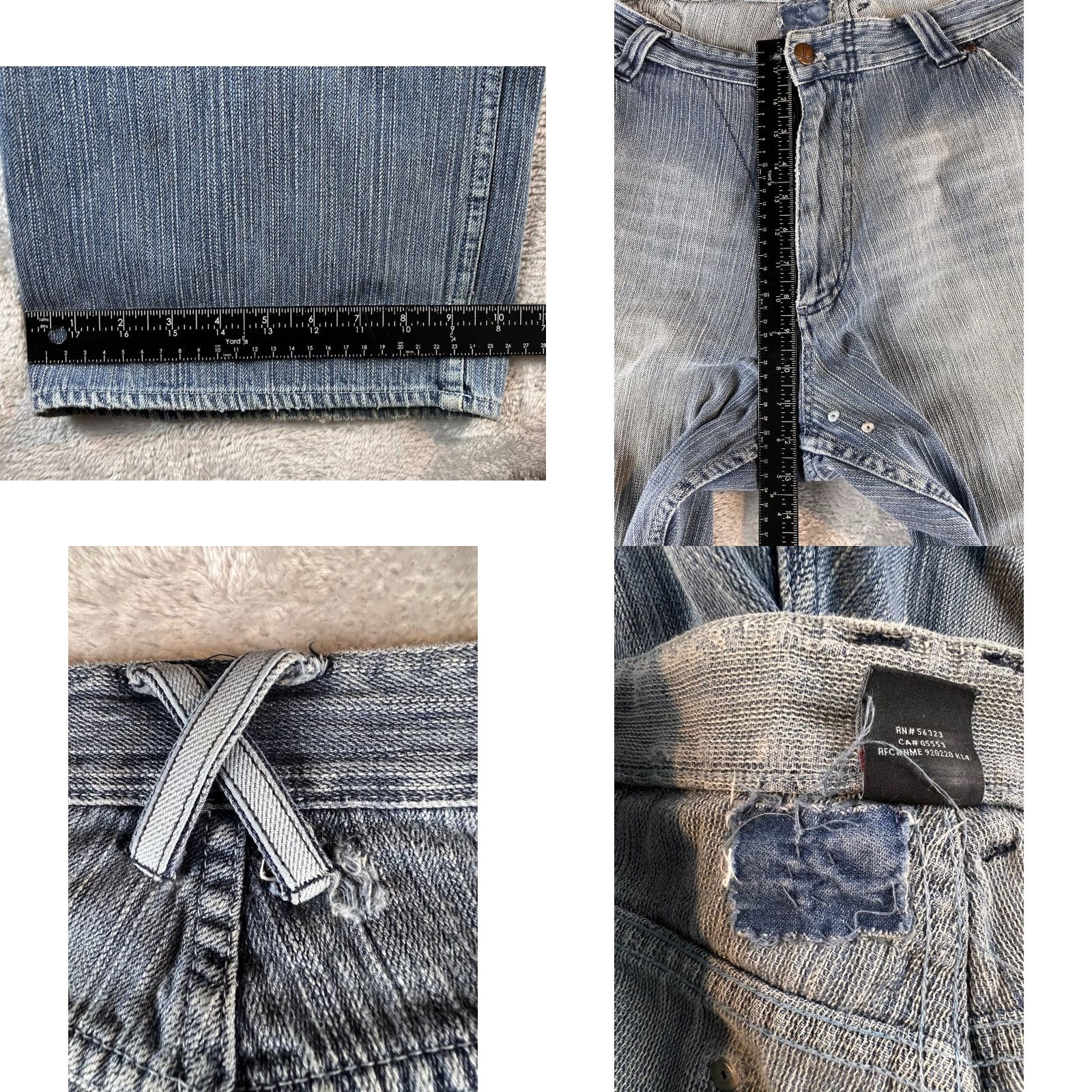 Jordan Brand VINTAGE Jordan Jeans 20th Anniversary 2005 Baggy Width-Waist 40x31.5 40x34 5-Pocket Men Distressed Embroidered Blue Hip Hop Y2K Streetwear Jeans Size US 40 / EU 56 - 8 Thumbnail