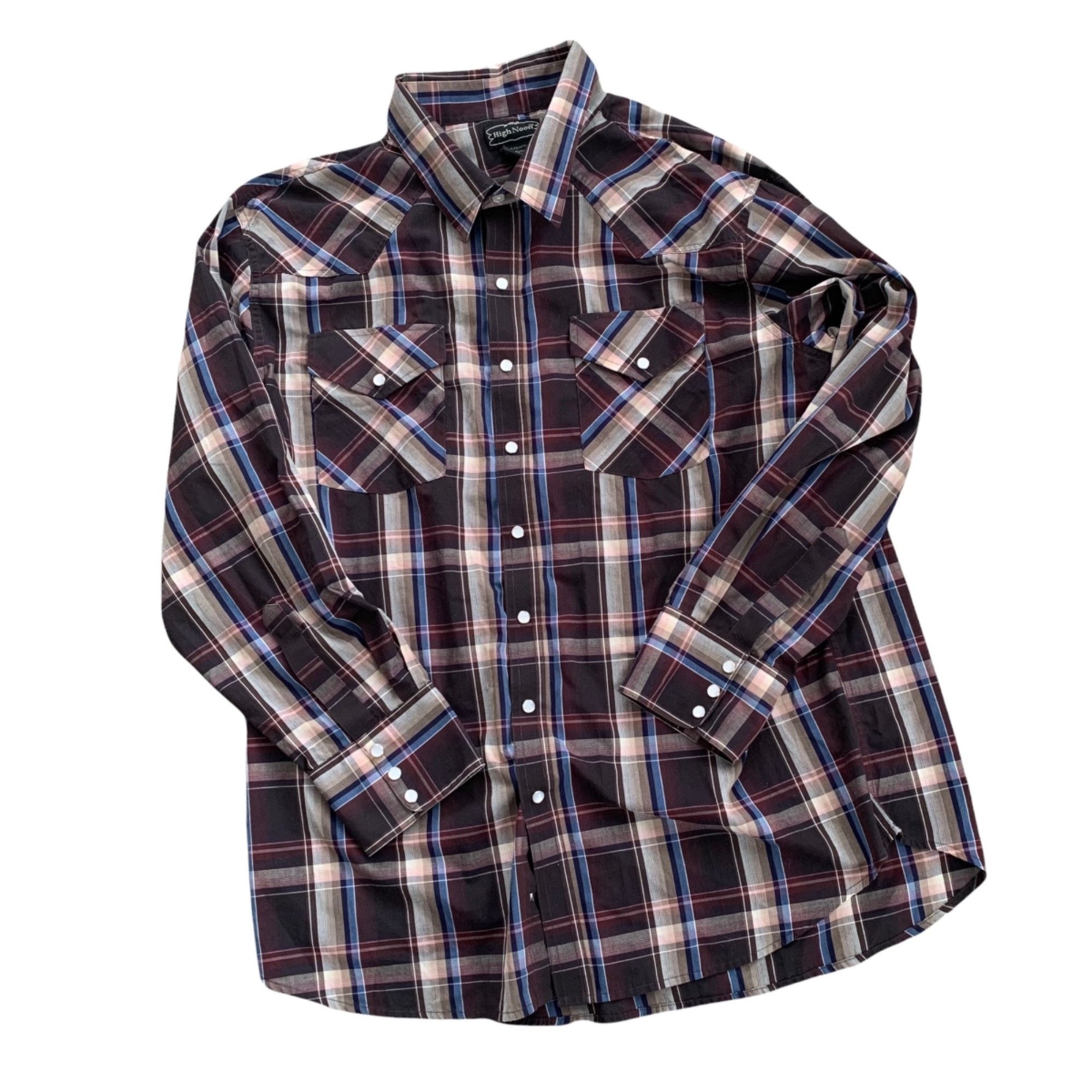 Other High Noon Pearl Snap Plaid Button Up Shirt XL Size US XL / EU 56 / 4 - 1 Thumbnail