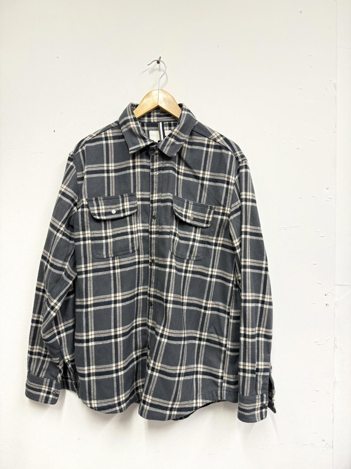 Other Fat Moose Men's Grey Plaid Casual Shirt XL Size ONE SIZE - 1 Thumbnail