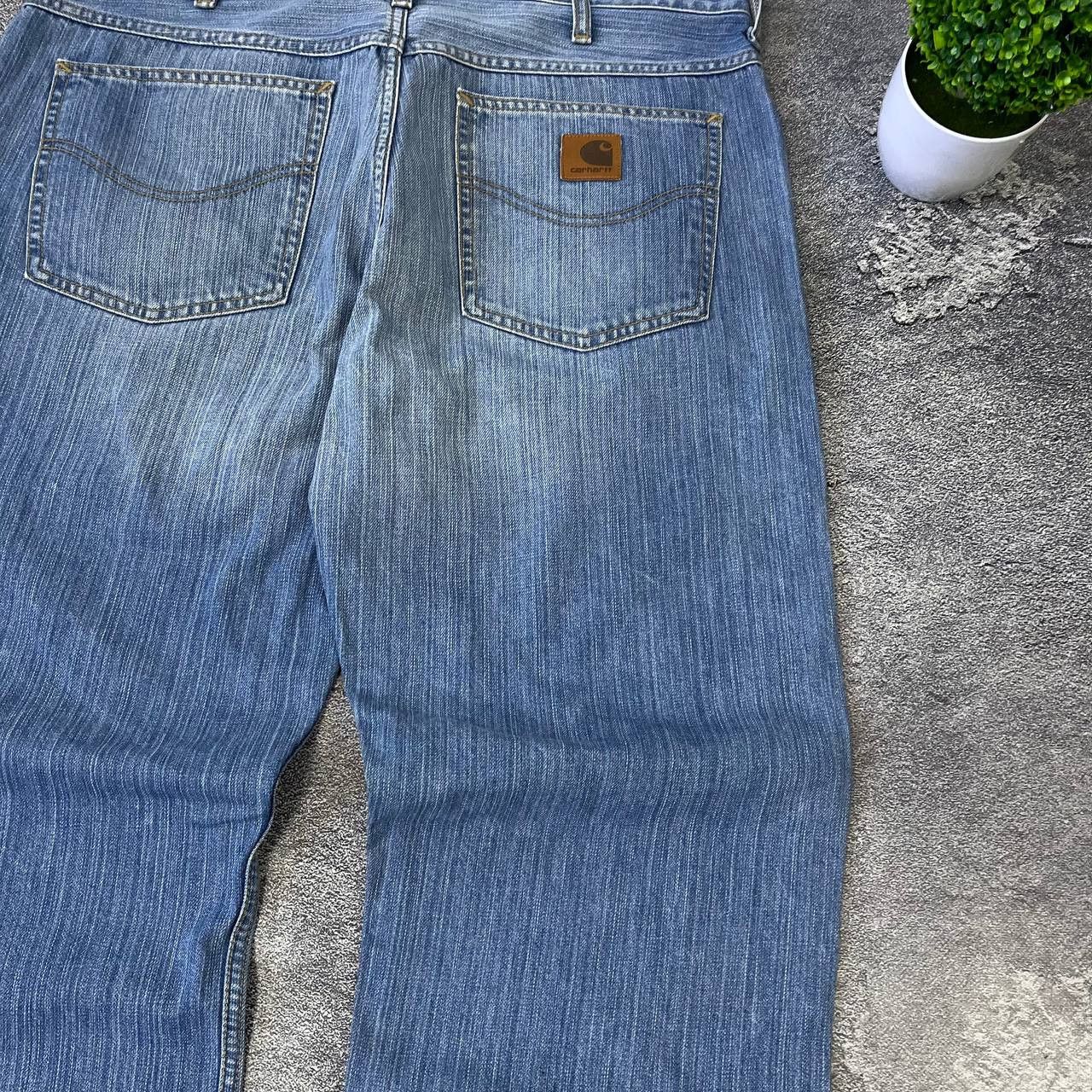 Carhartt Wip Vintage Carhartt Western Pant Blue Size 34x320 Straight Size US 33 - 3 Thumbnail