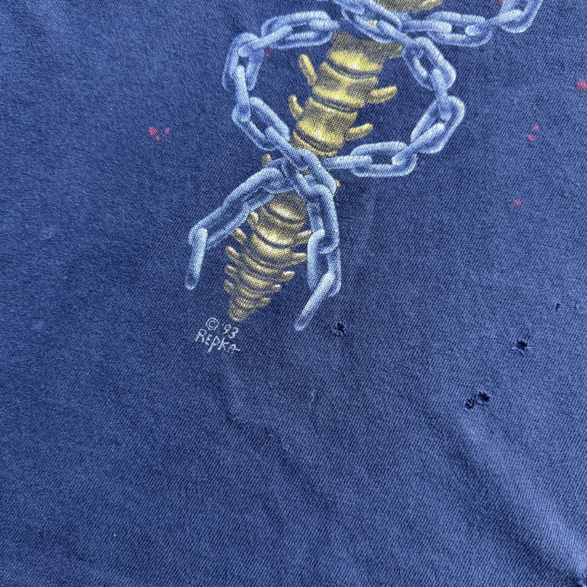 Band Tees 90s Megadeth Thrashed Faded Distressed Metal Tee ERD Grunge Size US XL / EU 56 / 4 - 10 Thumbnail