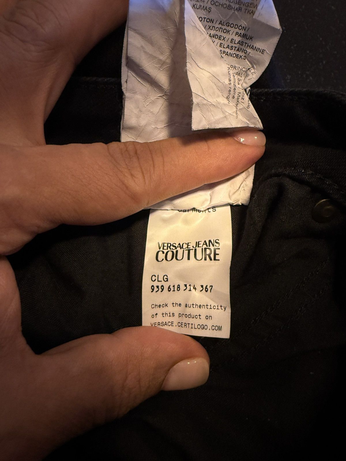 Versace Jeans Couture Versace jeans couture black denim jeans Size US 34 / EU 50 - 7 Thumbnail
