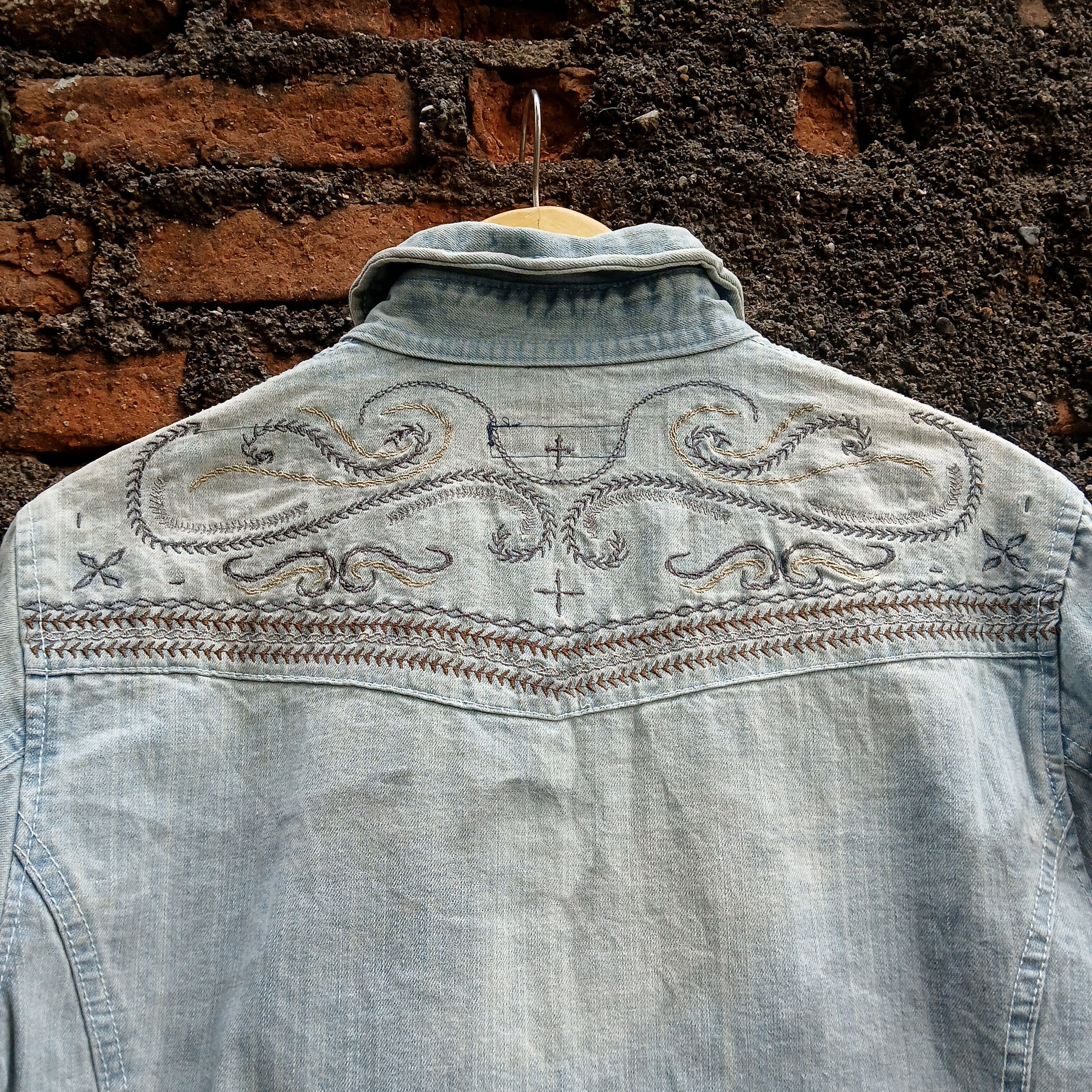 In The Attic In The Attic japanese brand vkei style denim jacket Size US M / EU 48-50 / 2 - 7 Thumbnail