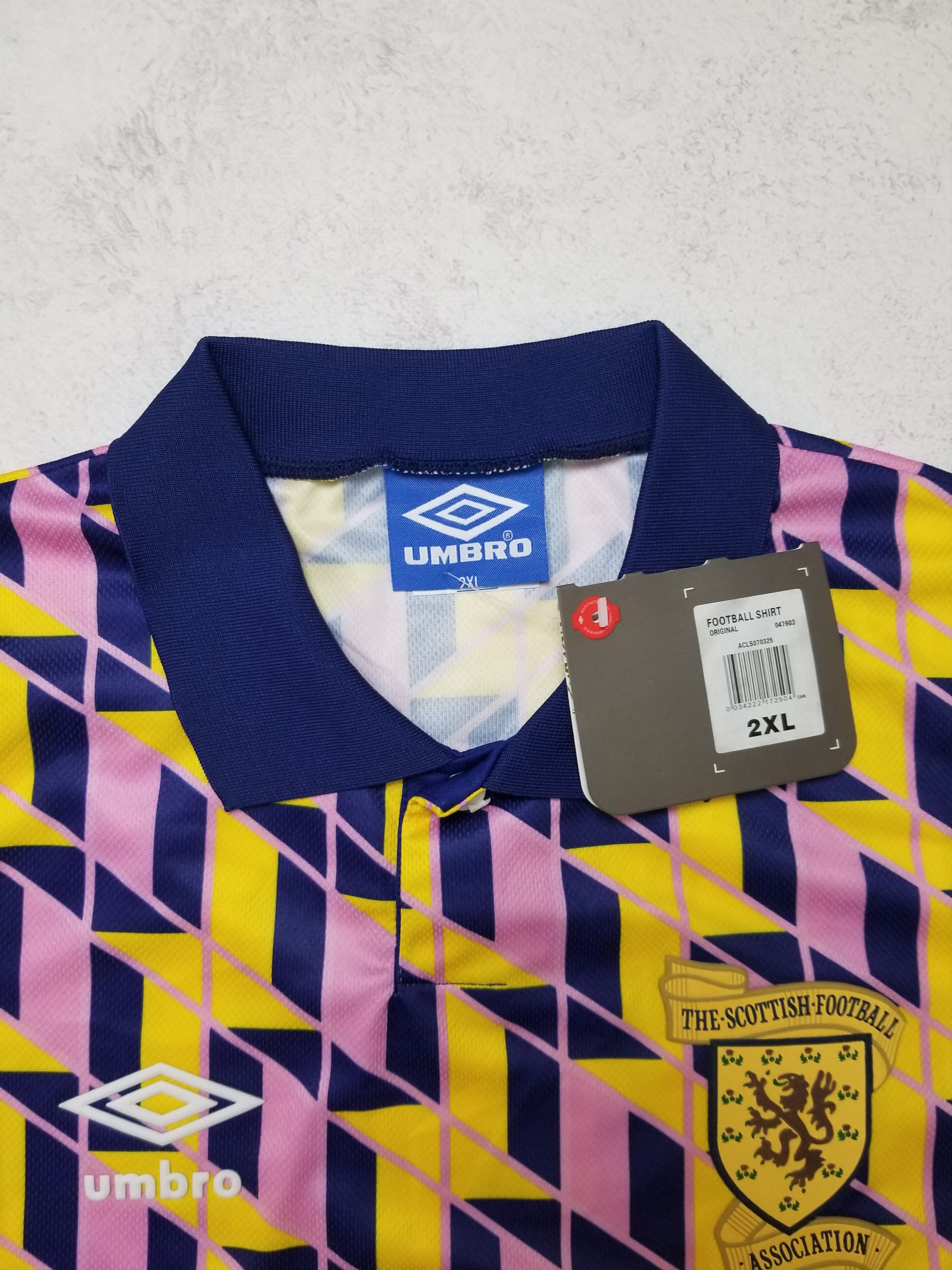 Umbro Scotland Third football shirt 1988 - 1989 Umbro Remake Size US XXL / EU 58 / 5 - 6 Thumbnail