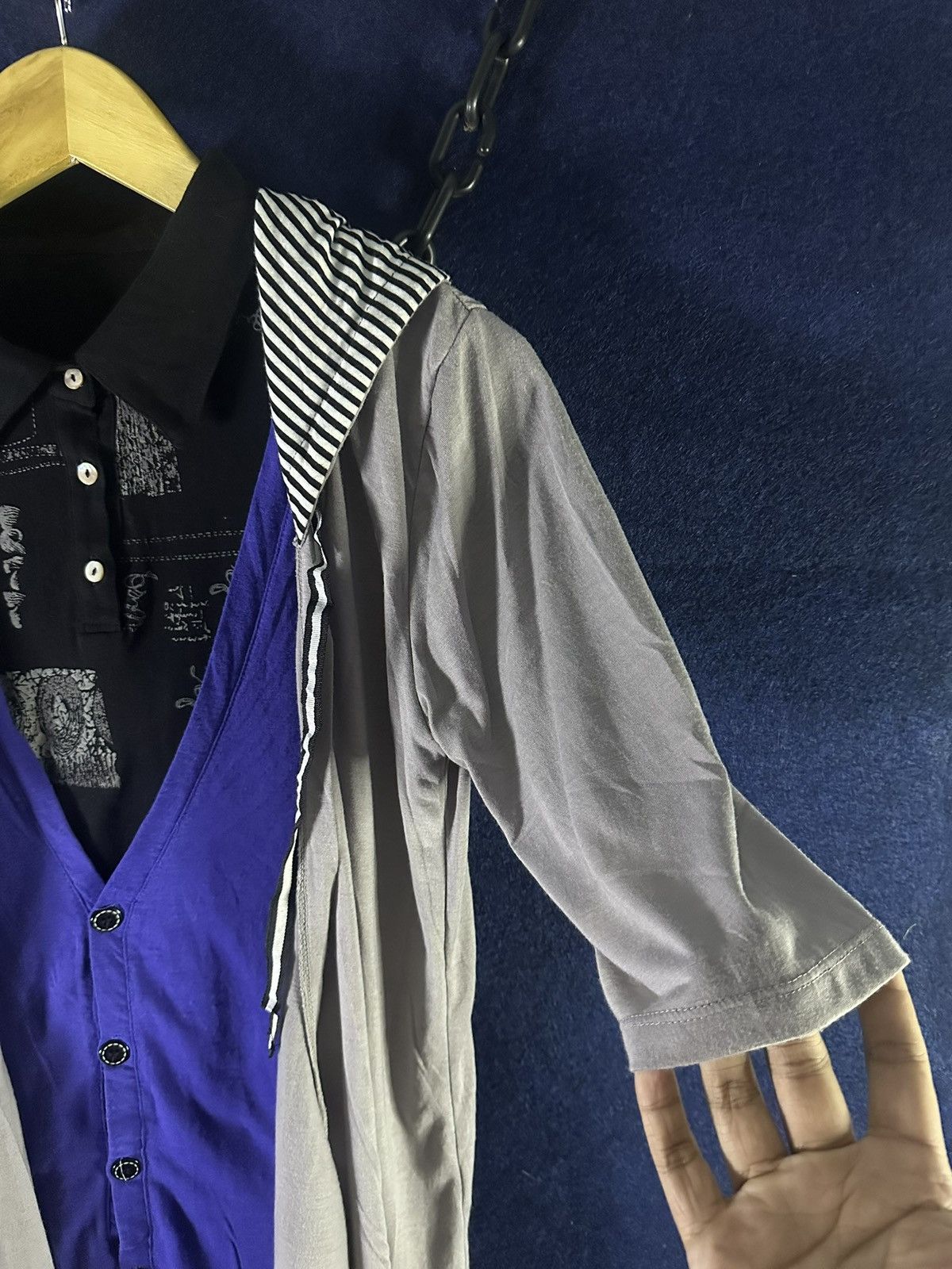 Japanese Brand Bundle Japanese Double Layer Cardigan Raf Simons Style Size US M / EU 48-50 / 2 - 4 Thumbnail