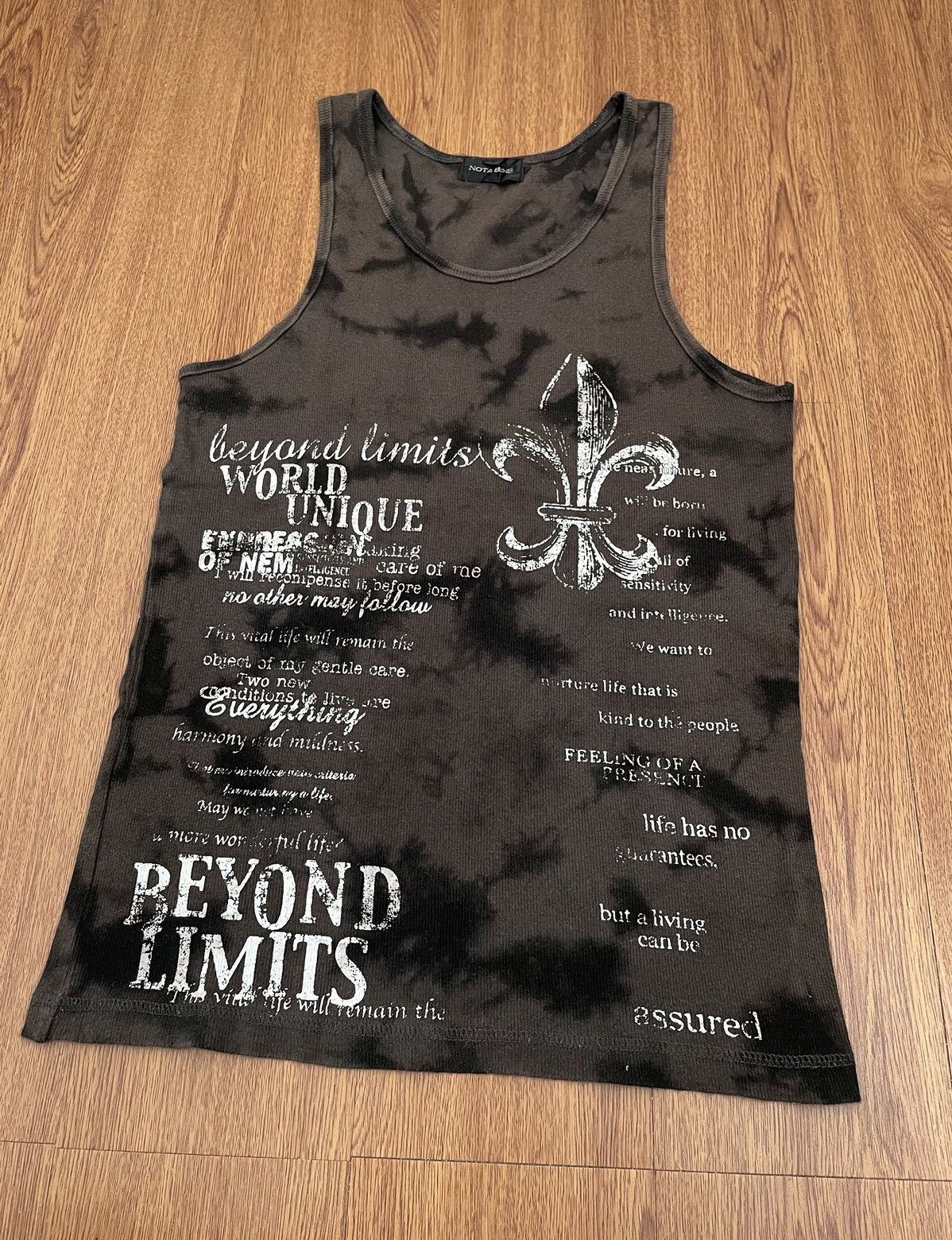 If Six Was Nine × Japanese Brand × Le Grande Bleu (L.G.B.) Nota bene words sleeveless Size US M / EU 48-50 / 2 - 2 Thumbnail