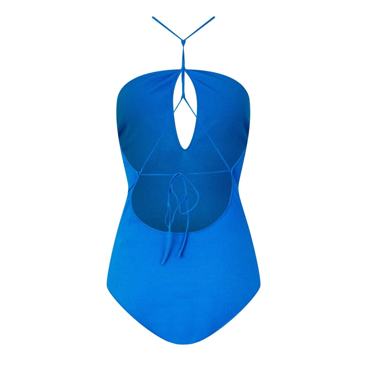 Bottega Veneta Bottega Veneta Halter Slim Fit Bodysuit in Blue Size L / US 10 / IT 46 - 2 Thumbnail