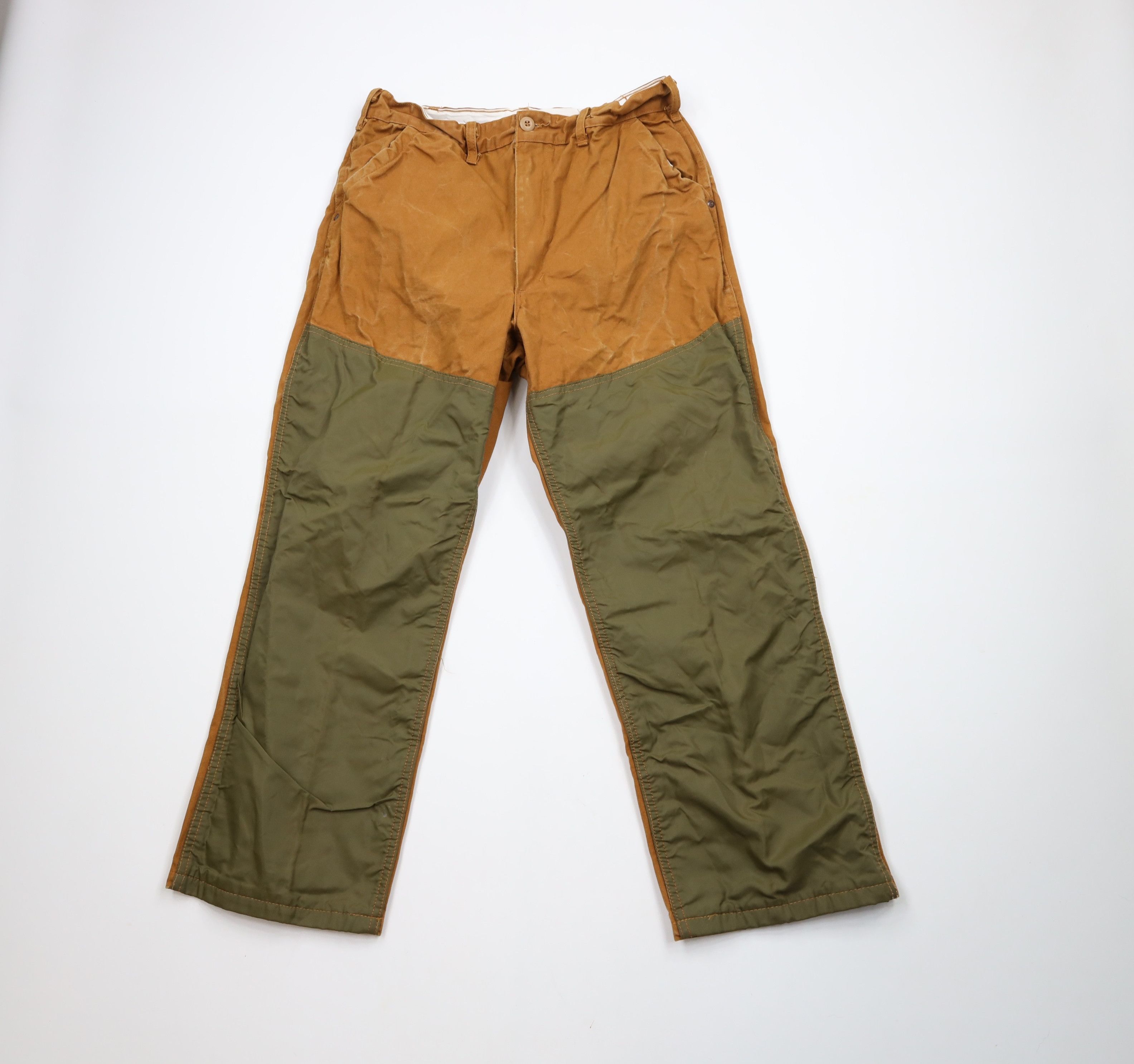 Vintage Vintage 70s Streetwear Wide Leg Field Brush Pants USA Size US 32 / EU 48 - 1 Thumbnail
