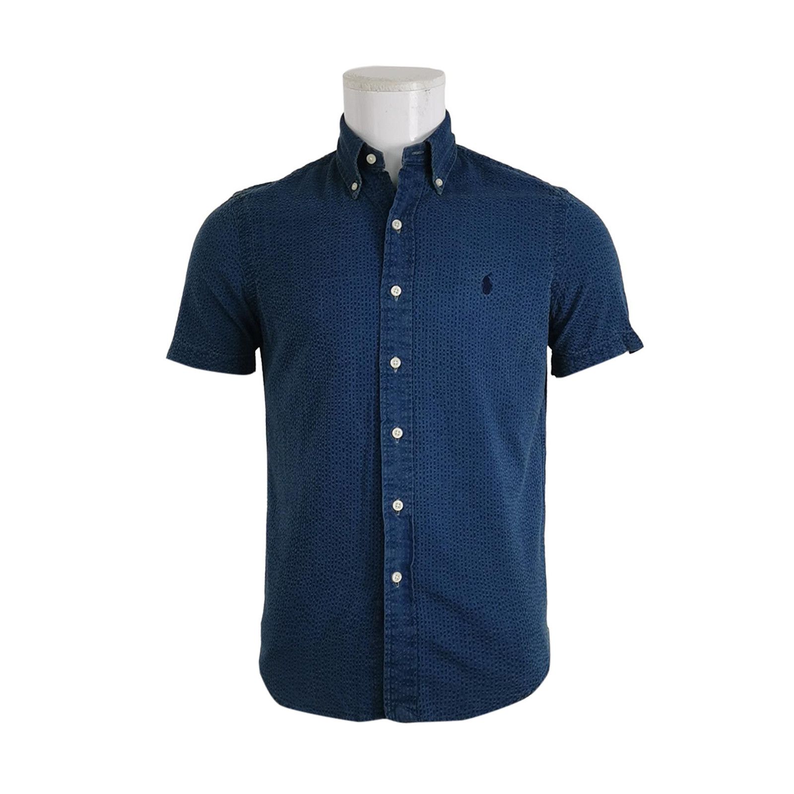 Polo Ralph Lauren Polo Ralph Lauren Blue Pattern Short Sleeve Shirt XS Size US XS / EU 42 / 0 - 1 Thumbnail