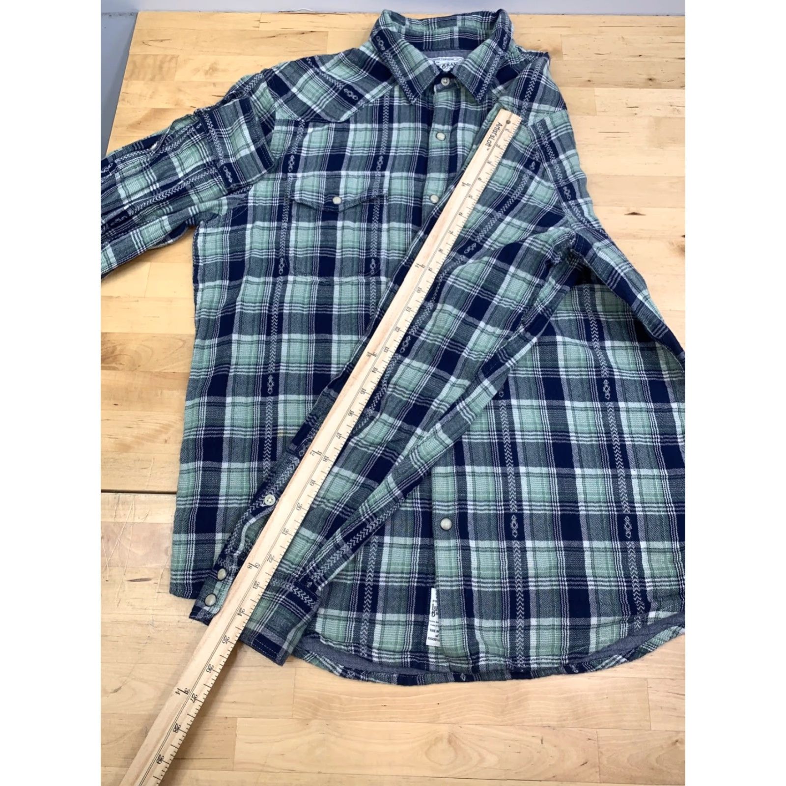 Lucky Brand Lucky Brand Pearl Snap Button Up Shirt Mens M Western Plaid 12740 Size US M / EU 48-50 / 2 - 7 Thumbnail