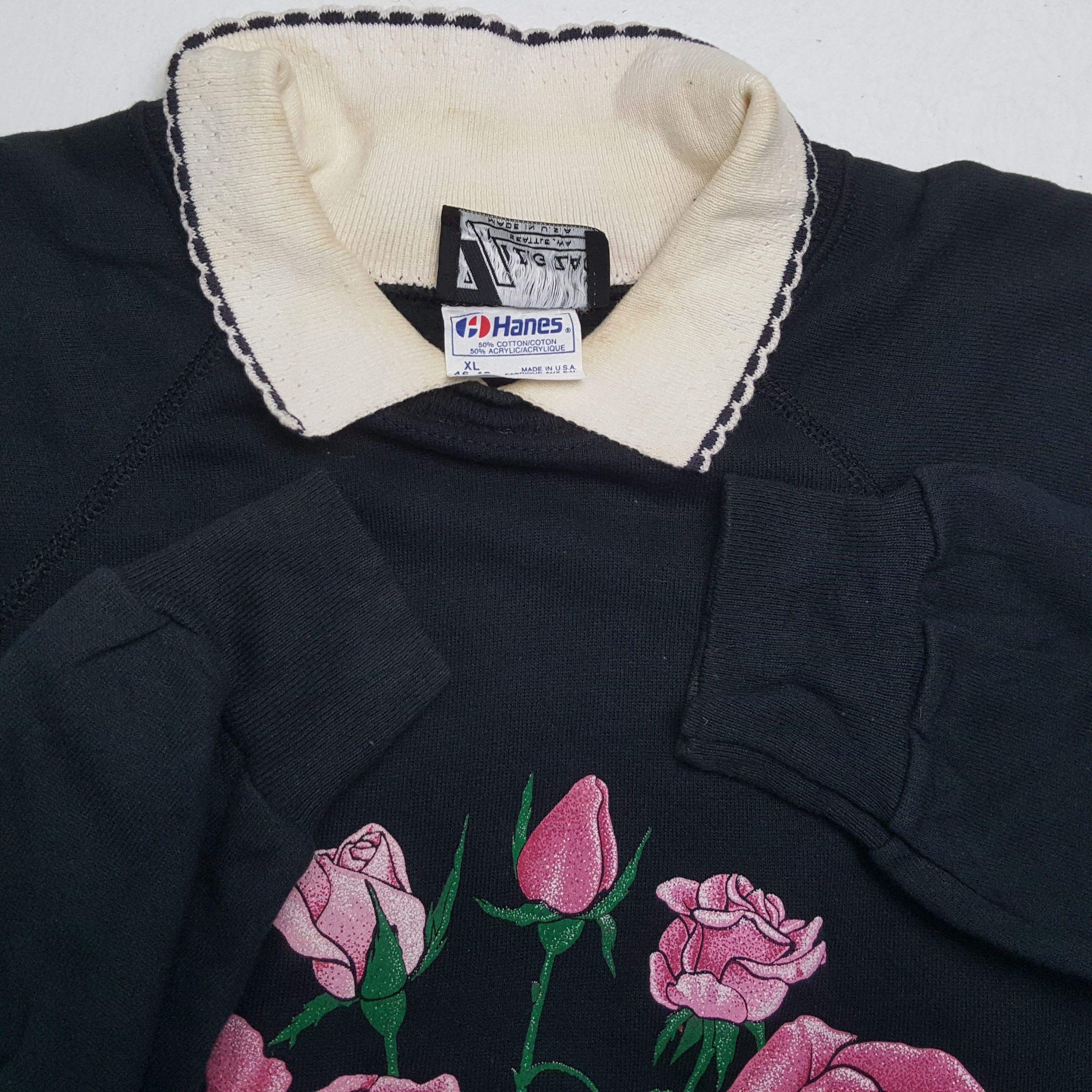 Flower Mountain × Vintage Vintage FLOWER ZIG ZAG American Streetwear Style Sweatshirst Size US L / EU 52-54 / 3 - 8 Thumbnail
