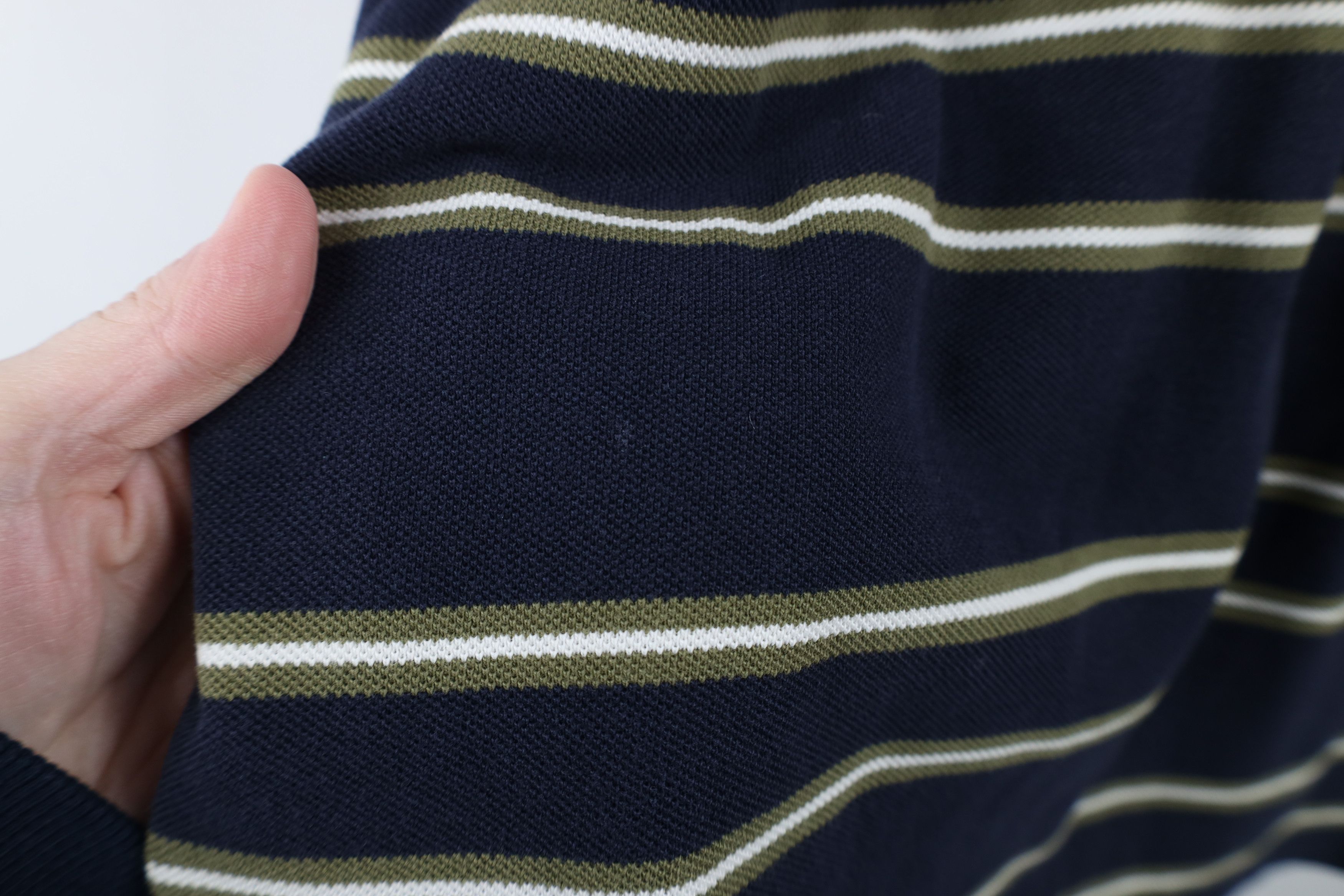 Eddie Bauer × Vintage Vintage 90s Eddie Bauer Thermal Knit Long Sleeve Rugby Polo Size US L / EU 52-54 / 3 - 4 Thumbnail