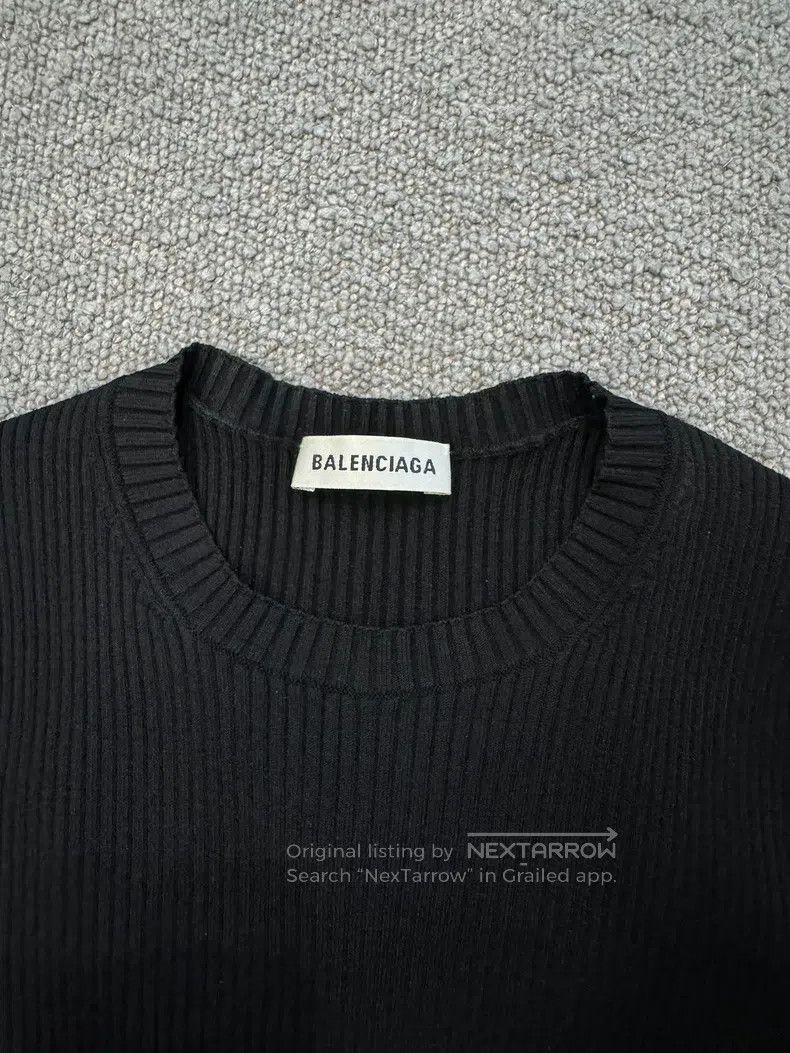 Balenciaga Balenciaga Tight Knit Sweater Size XXS / US 00 / IT 34 - 2 Thumbnail