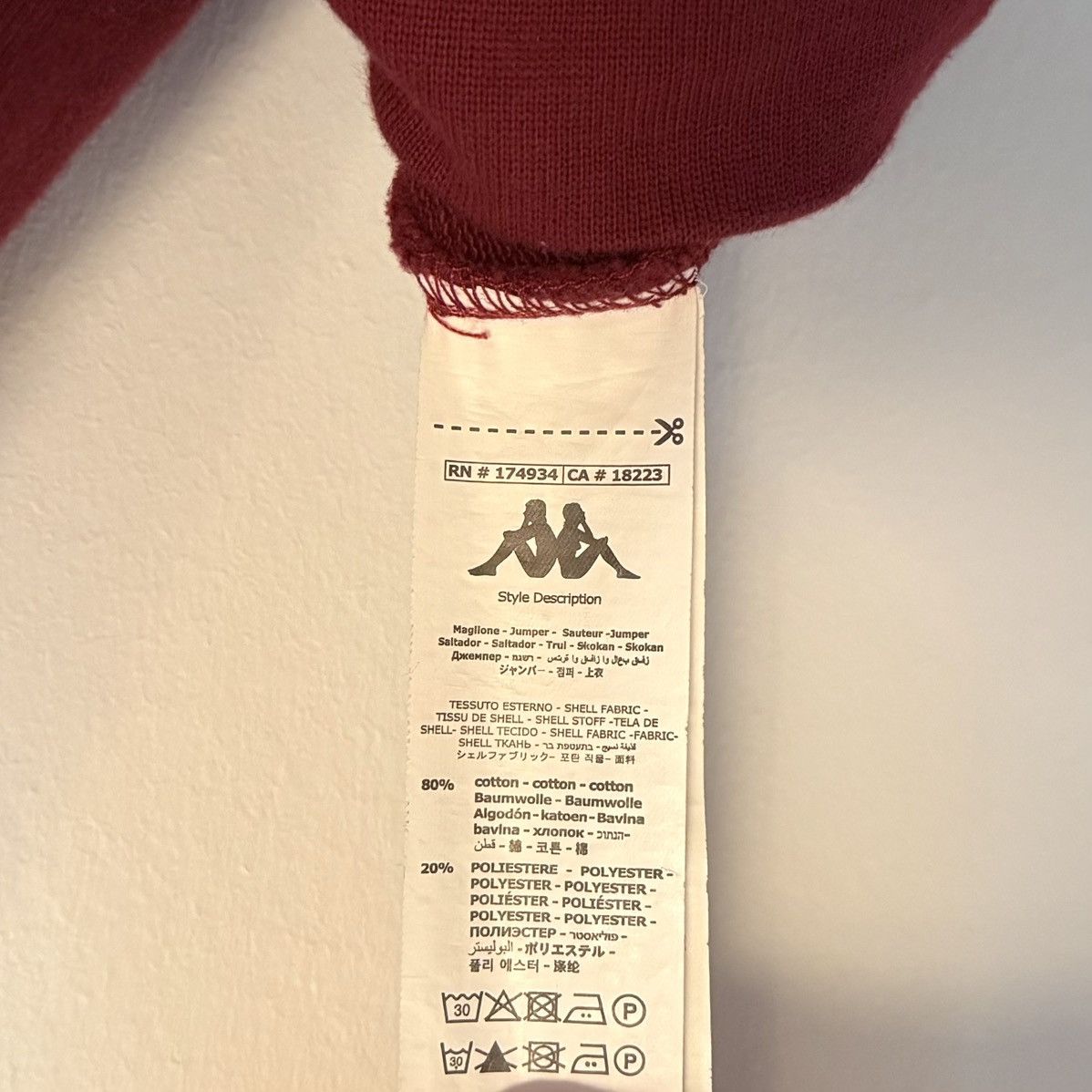 Kappa Kappa Katio Chenille Logo Pullover Hoodie Size US L / EU 52-54 / 3 - 6 Thumbnail