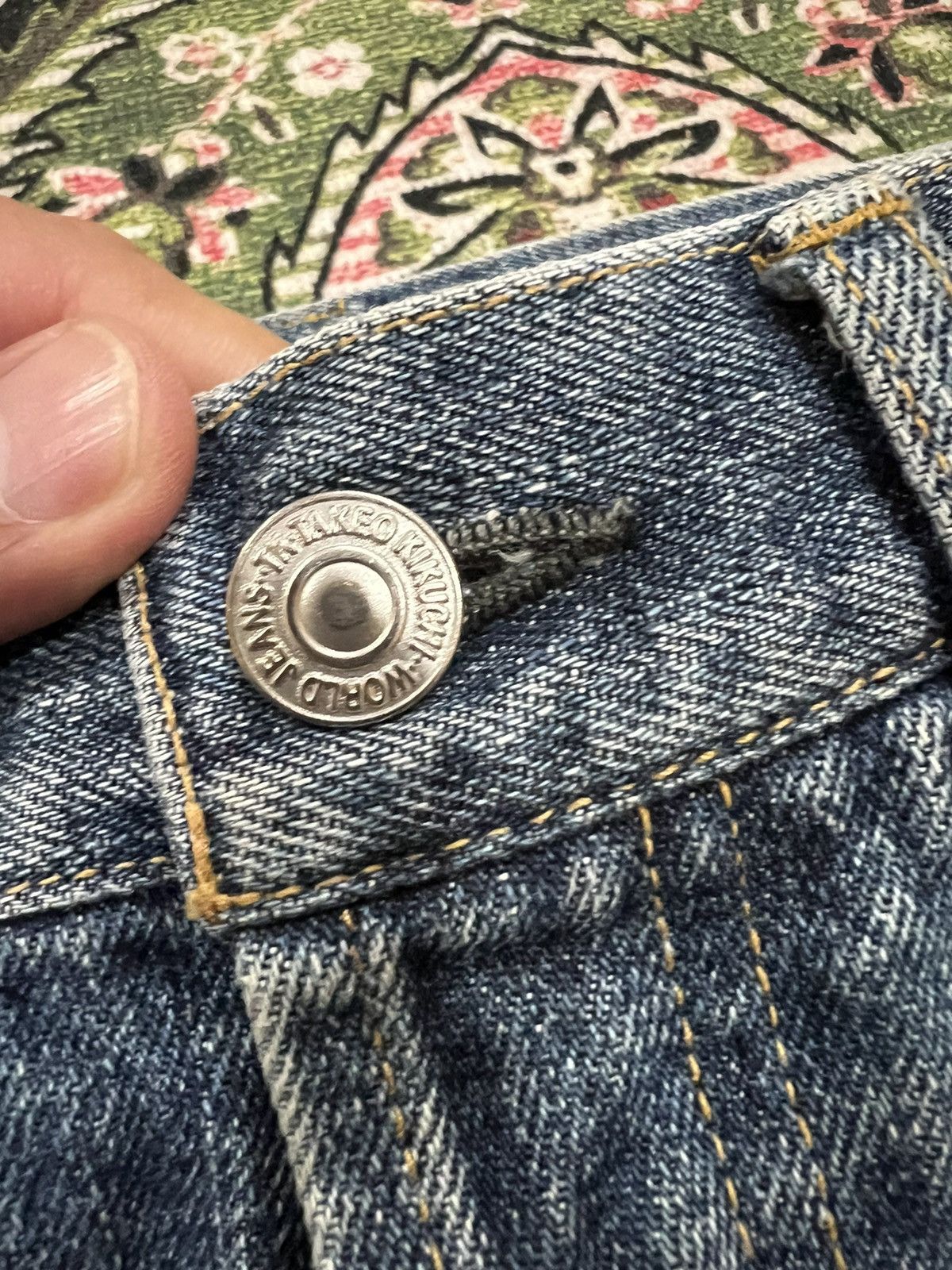 Japanese Brand × Takeo Kikuchi VTG TAKEO KIKUCHI DISTRESSED JEANS VERY RARE Size US 32 / EU 48 - 6 Thumbnail
