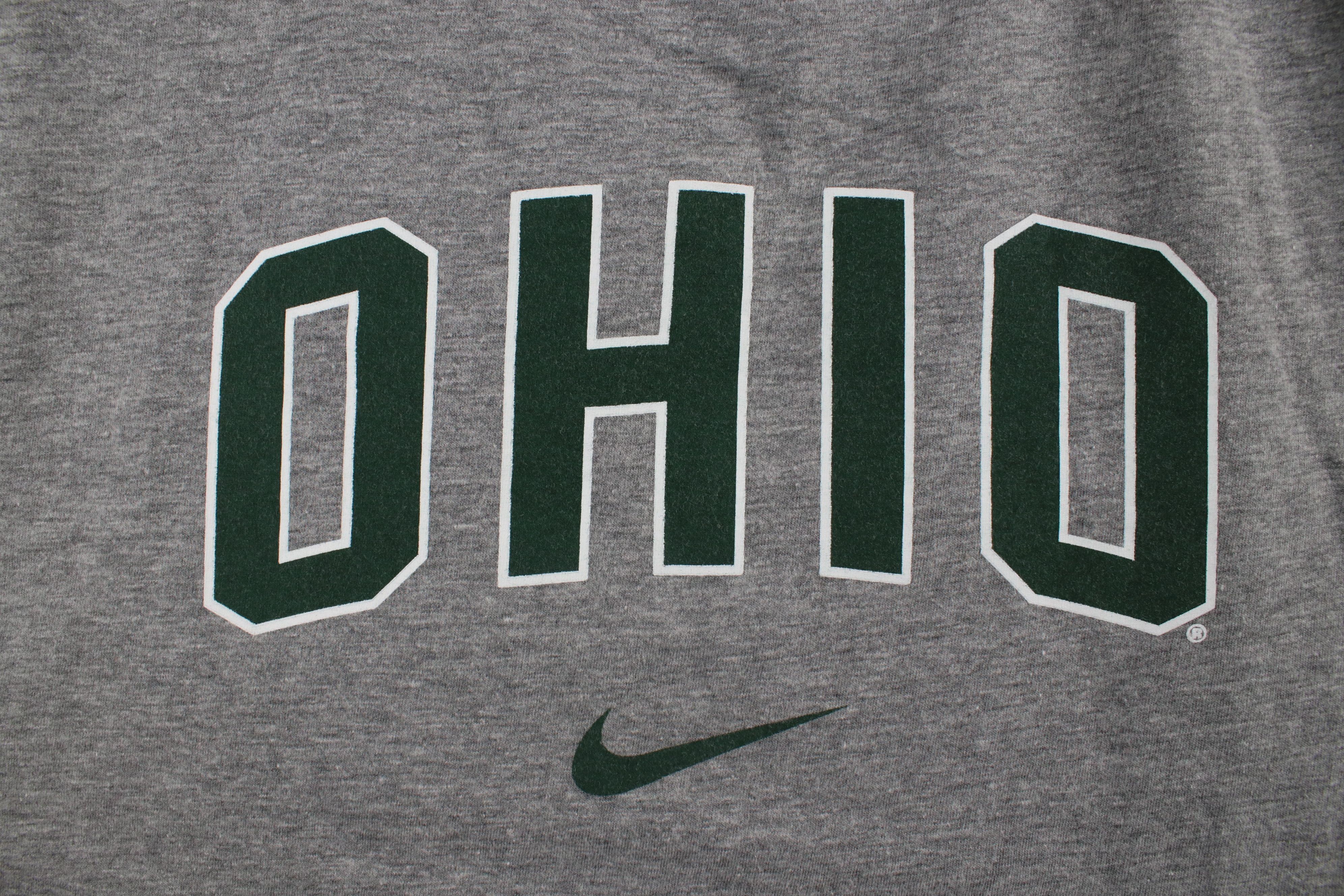 Nike × Vintage Vintage Y2K Nike Scott Center Swoosh Ohio University T-Shirt Size US L / EU 52-54 / 3 - 4 Thumbnail