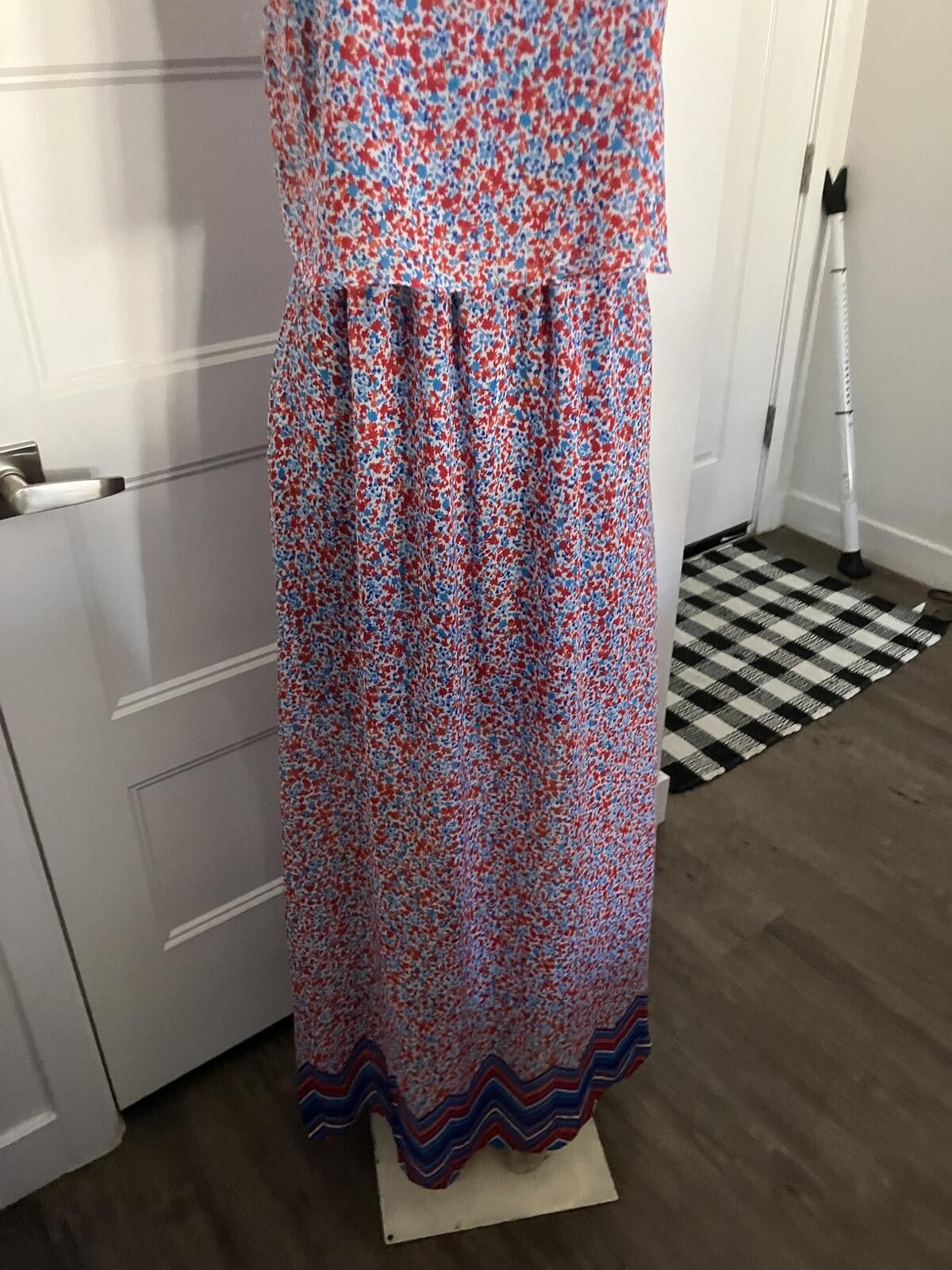 GB GB Floral Maxi Dress with Spaghetti Straps Size L / US 10 / IT 46 - 4 Thumbnail