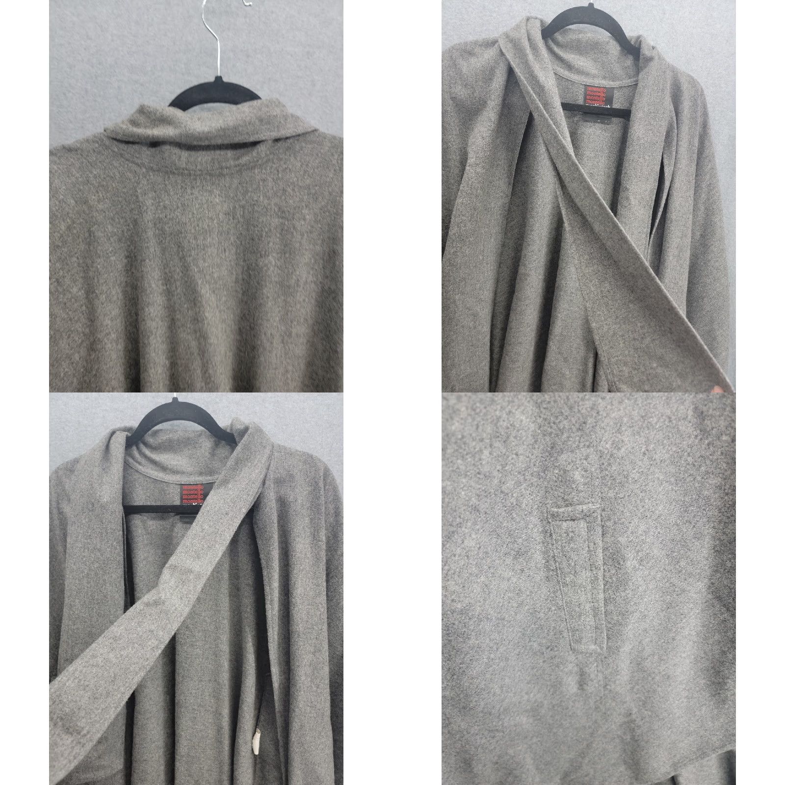 Mackintosh VINTAGE Mackintosh Coat Womens Wool Overcoat Gray One Size Pockets Long Winter Casual Formal Party/Cocktail Ladies 1size Size ONE SIZE - 8 Thumbnail