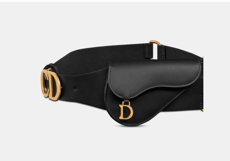 Dior o1w1db10425 B0531CB Size: OS / Saddle Pouch Belt in Black Size ONE SIZE - 2 Thumbnail