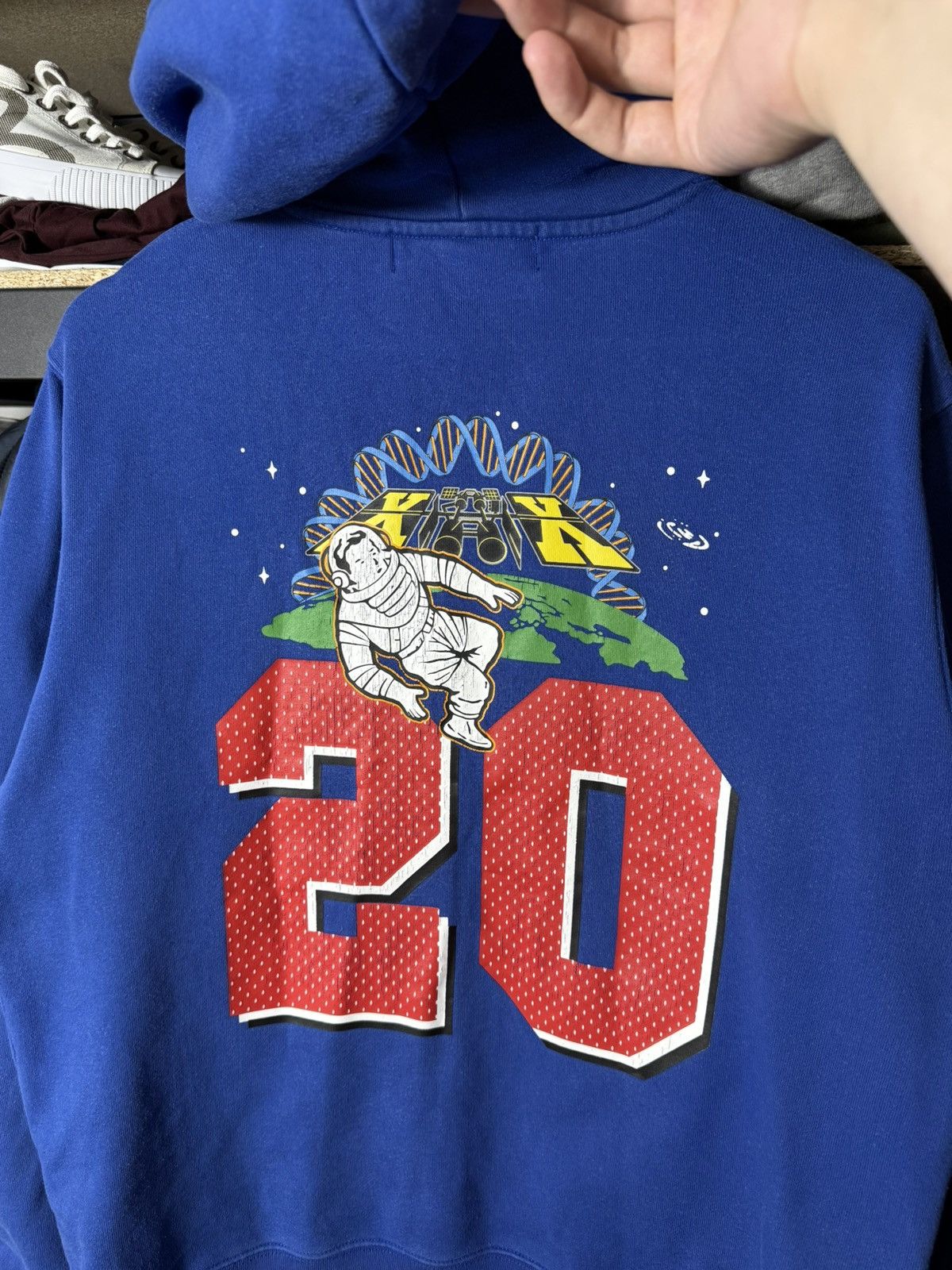 Billionaire Boys Club Billionaire Boys Club BBC Hoodie M Blue Graphic Pullover Size US M / EU 48-50 / 2 - 15 Thumbnail
