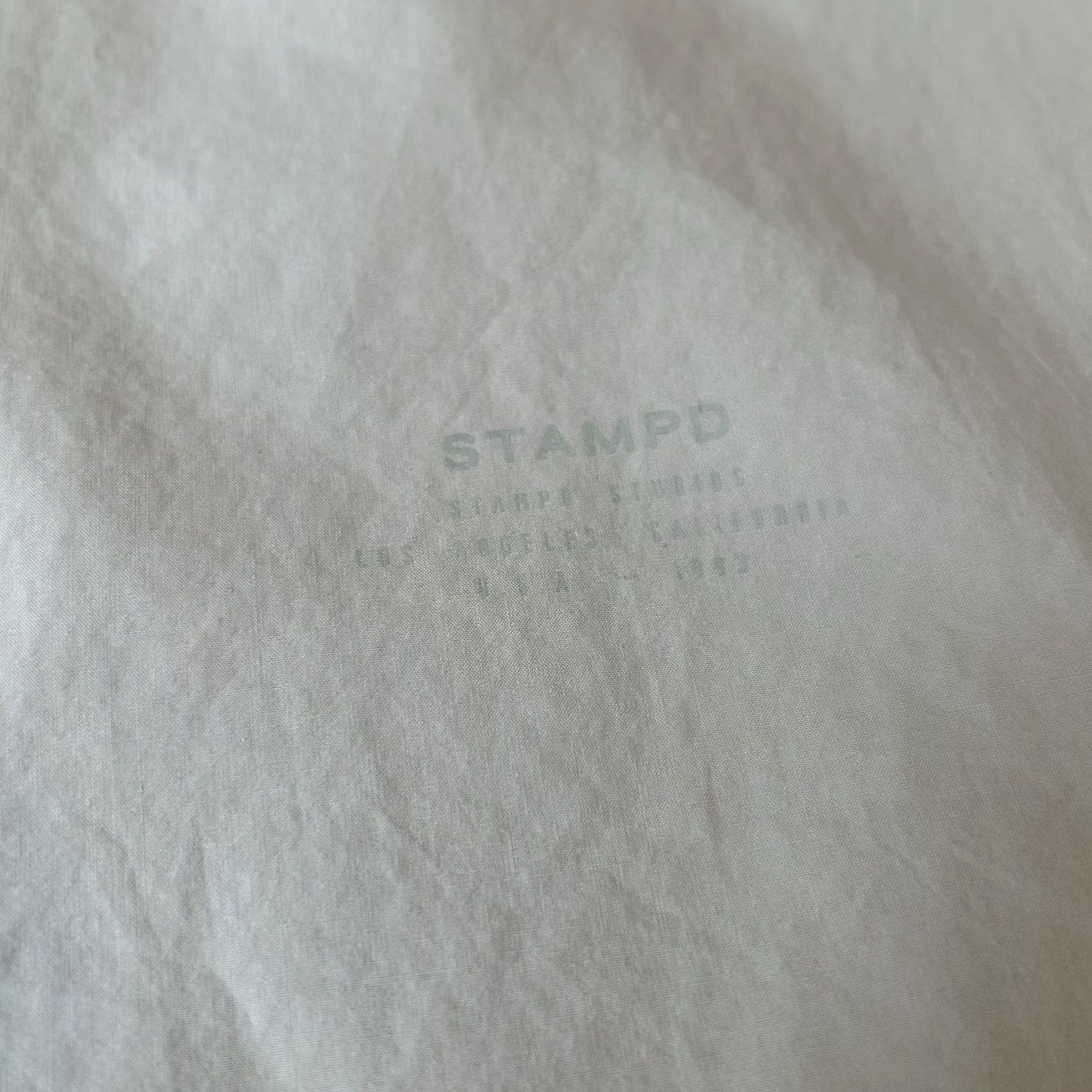 Stampd Stampd Storm Dress Shirt Button-Up Long Sleeve Men’s Large Tan Knit Cotton Solid Casual Workwear Urban Fashion 90s Style Mens Size 42R - 5 Thumbnail