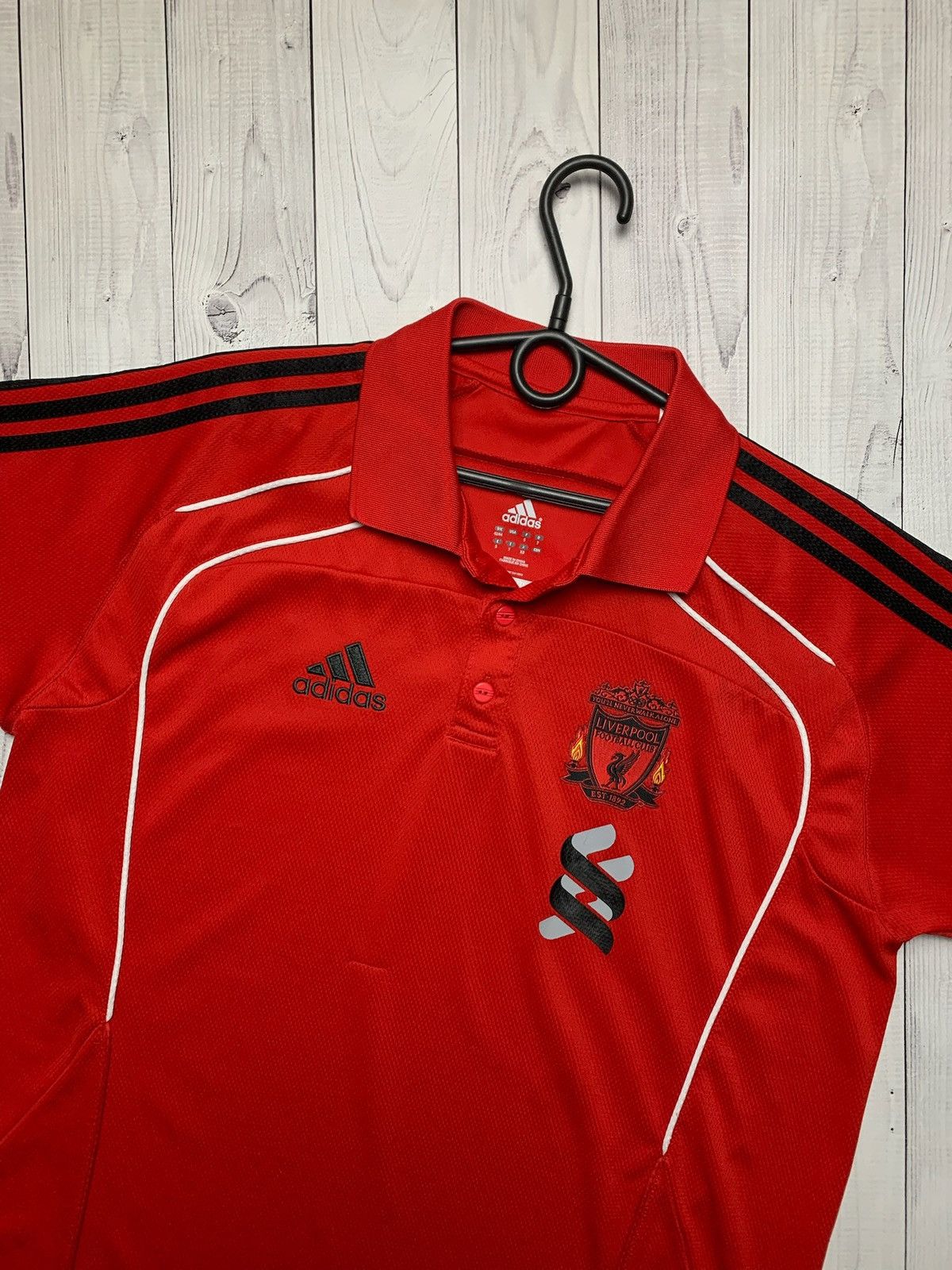 Adidas × Vintage Vintage adidas Liverpool polo red size M Size US M / EU 48-50 / 2 - 2 Thumbnail