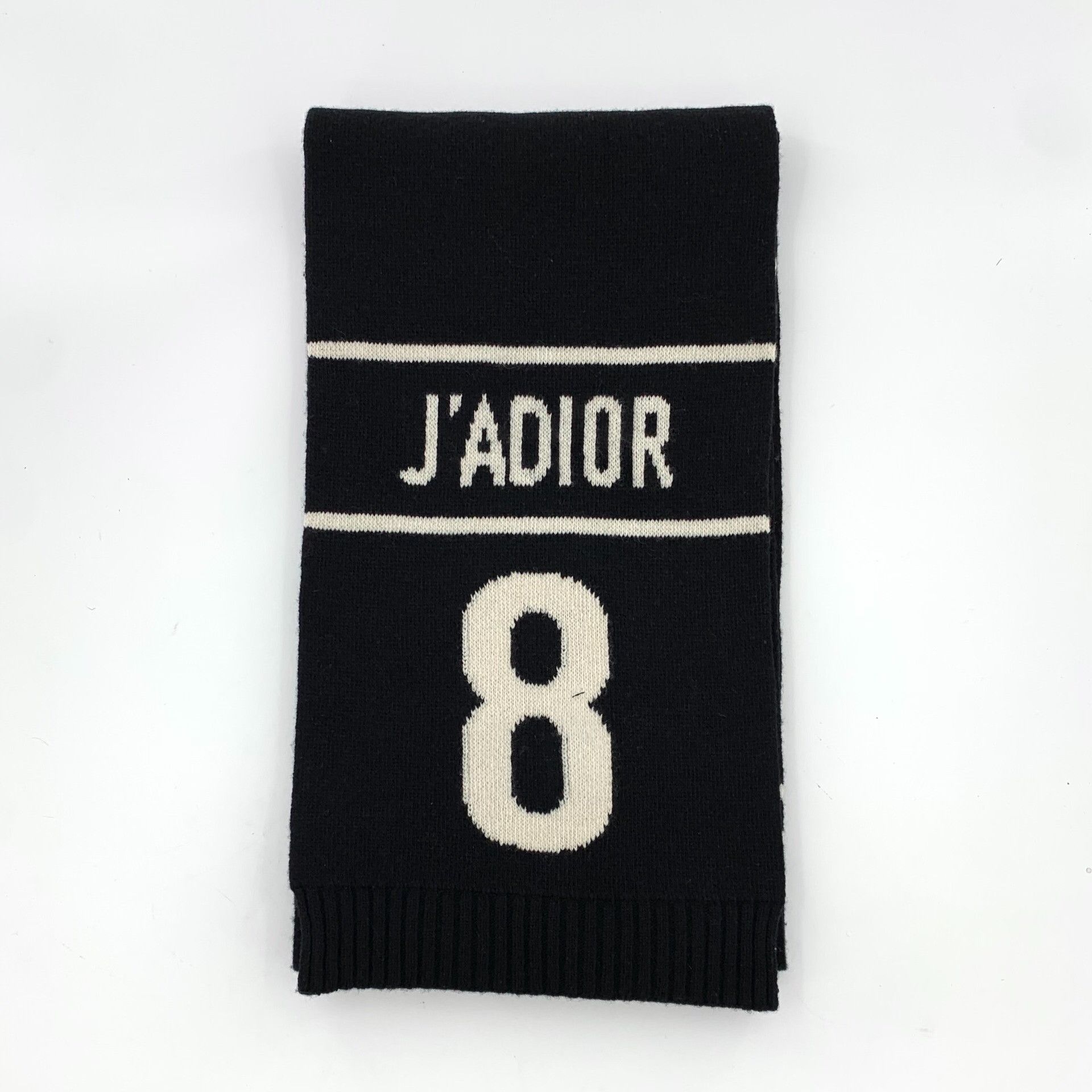 Dior Dior Black Logo Letter Wool Scarf Size ONE SIZE - 1 Thumbnail