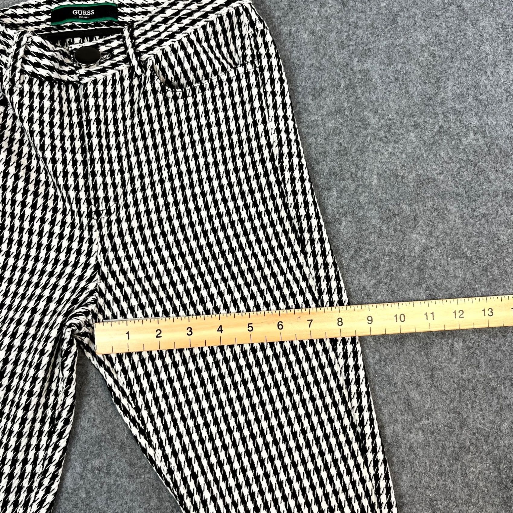 Guess GUESS Chino Trousers Pants Skinny 26 28 UK6 Black White Check Houndstooth Womens Pants Size 28" / US 6 / IT 42 - 5 Thumbnail