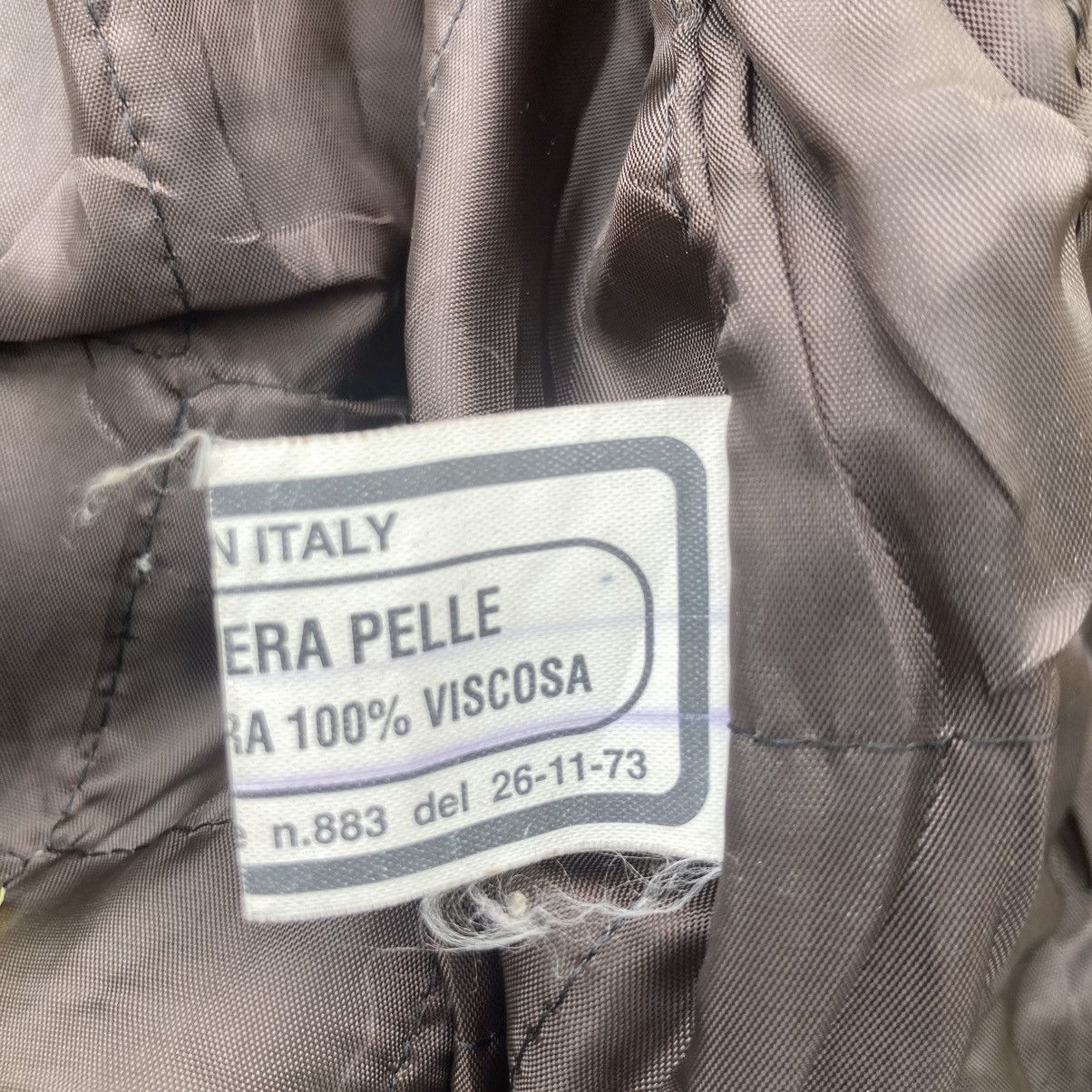 VINTAGE MAXIMA VERA PELLE SNAKE DESIGN LEATHER JACKET