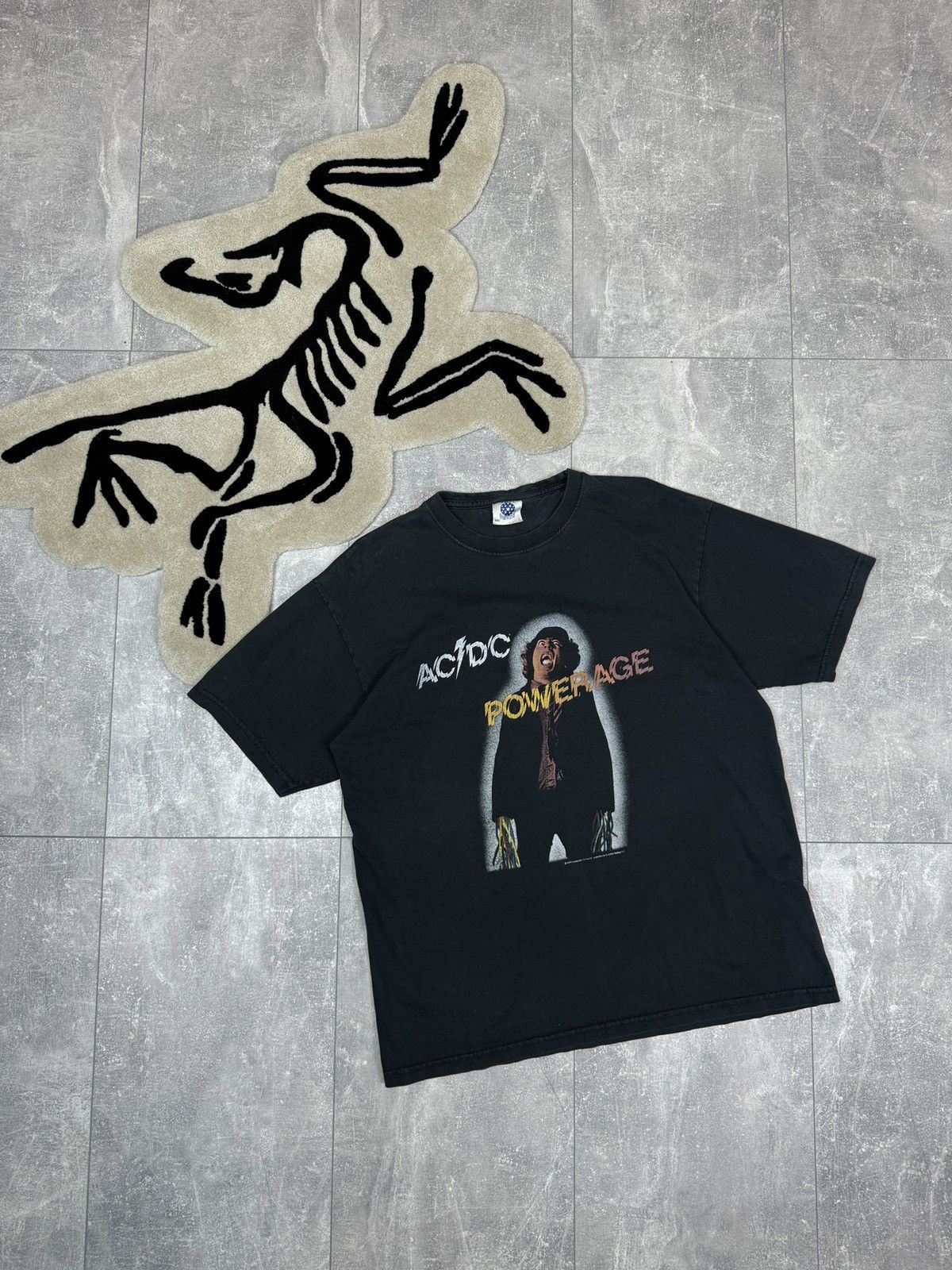 AC/DC Mens Vintage AC/DC T-shirt rock band tee powerage 2003 Size US L / EU 52-54 / 3 - 2 Thumbnail