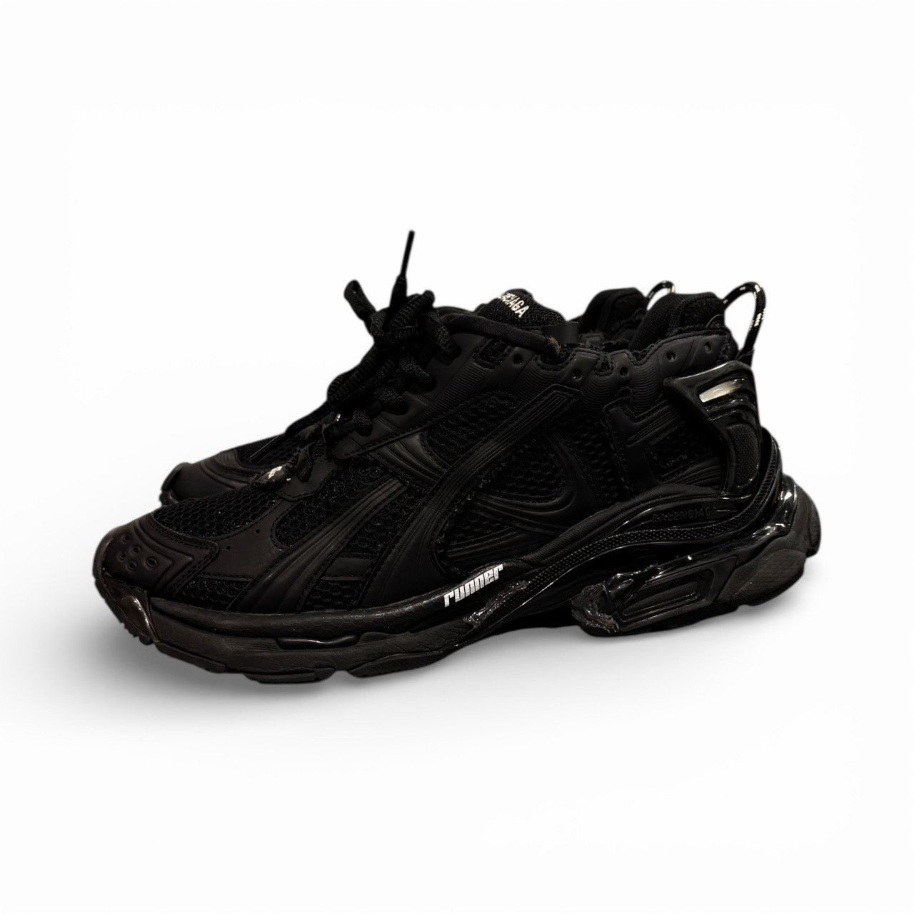 Balenciaga Balenciaga Runner Black Sneakers | Size 45EU(12US) Size US 12 / EU 45 - 2 Thumbnail