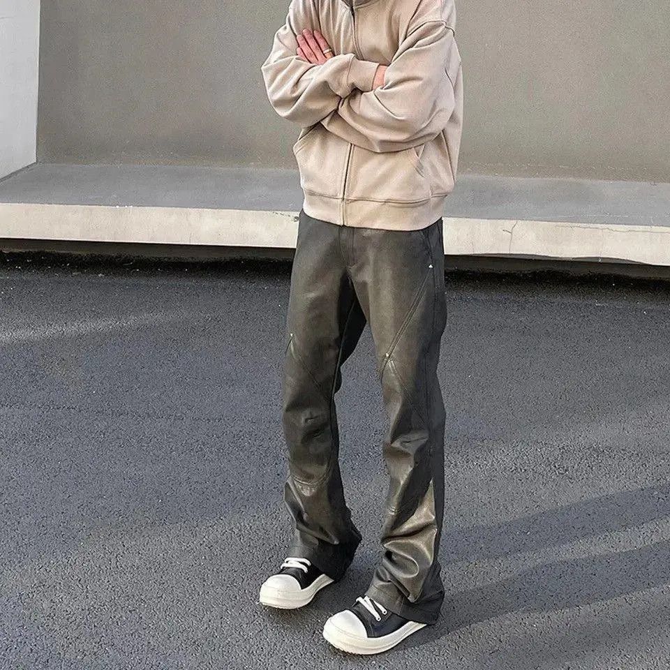 Japanese Brand × Jean Faux Leather Pants Size US 32 / EU 48 - 2 Thumbnail