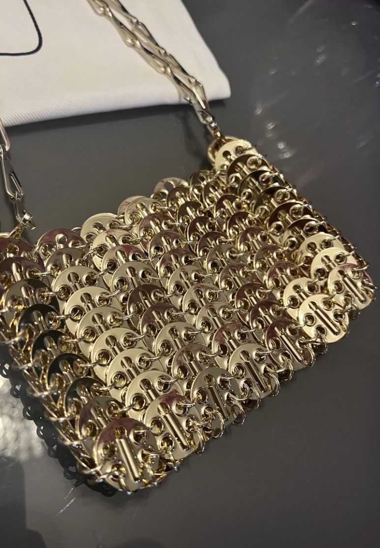 Paco Rabanne Paco Rabanne Gold Tone 1969 Nano Bag Size ONE SIZE - 3 Thumbnail