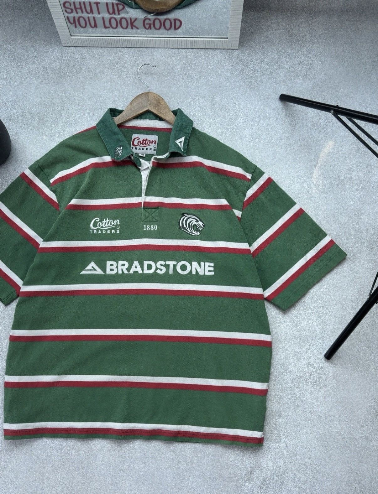 Cotton Traders Leicester Tigers 2006 Home Polo Rugby Shirt Cotton Traders Size US XL / EU 56 / 4 - 2 Thumbnail