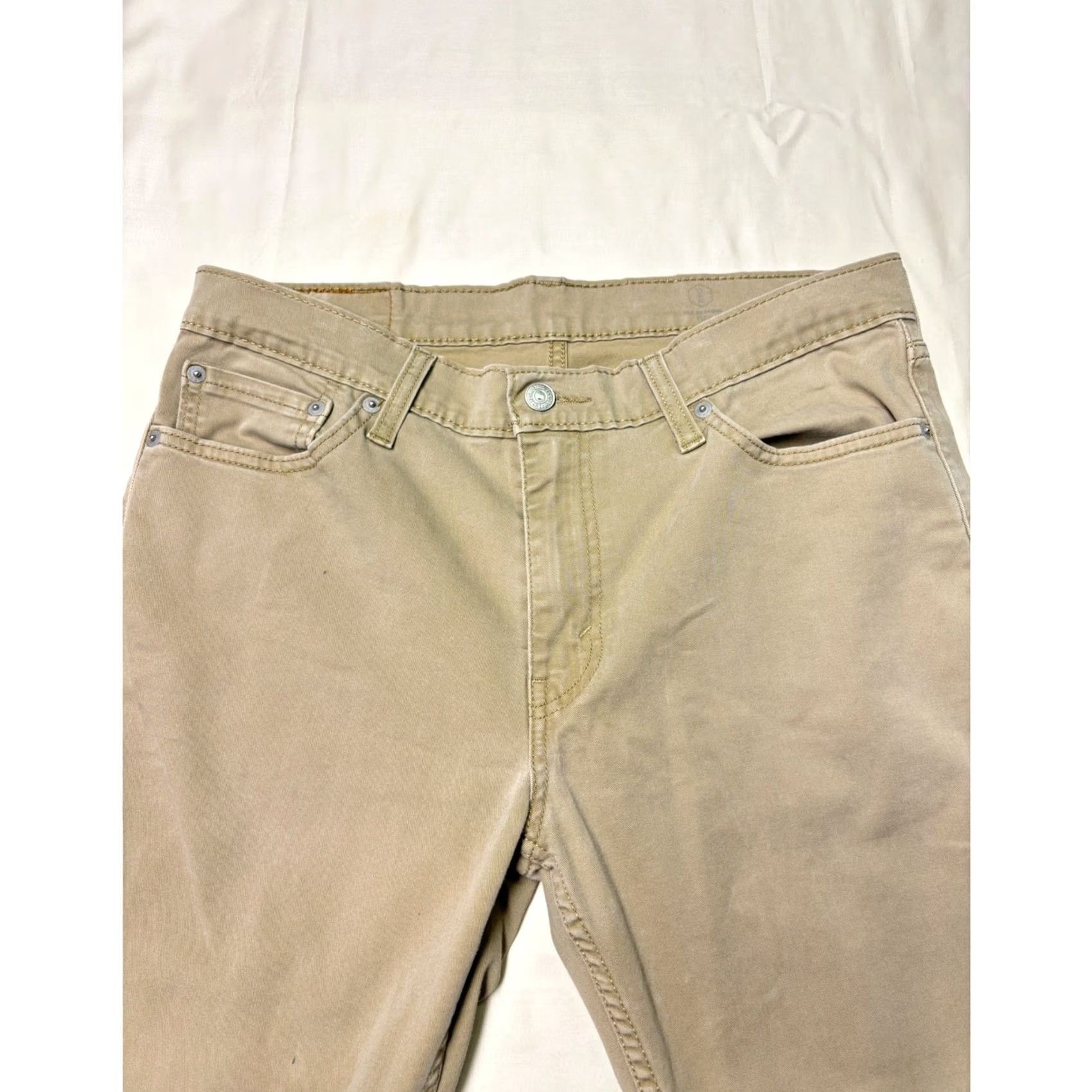 Levi's Levi's 511 Slim Fit Khaki Pants 33x30 Stretch Casual Chinos Mens Size US 33 - 3 Thumbnail