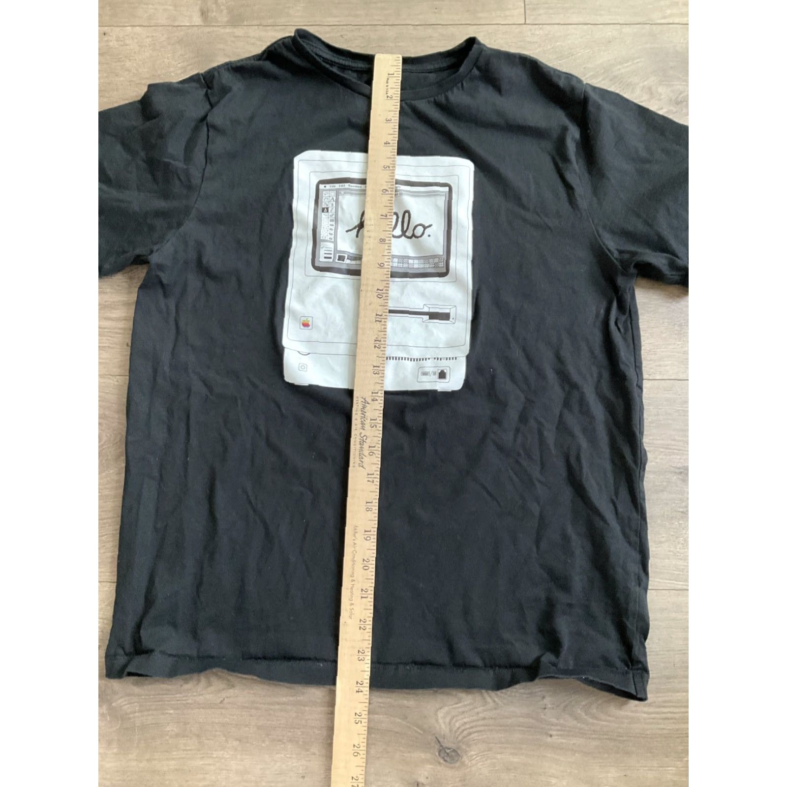 Apple VINTAGE Apple Macintosh Hello Graphic Black T-Shirt Medium Size US M / EU 48-50 / 2 - 5 Thumbnail