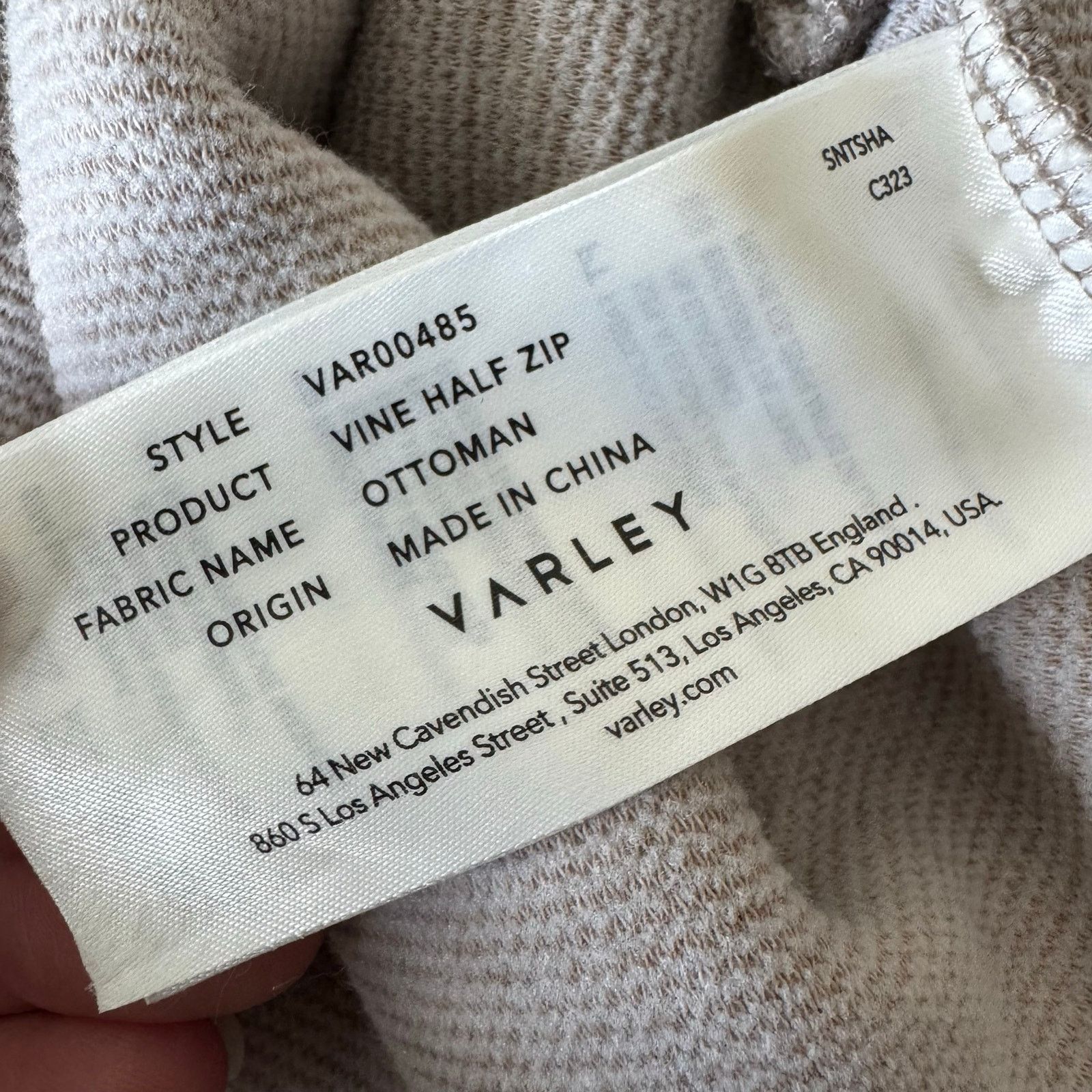 Varley VARLEY Vine Half-Zip Pullover Taupe Marl Ottomon VAR00485 Size S / US 4 / IT 40 - 9 Thumbnail