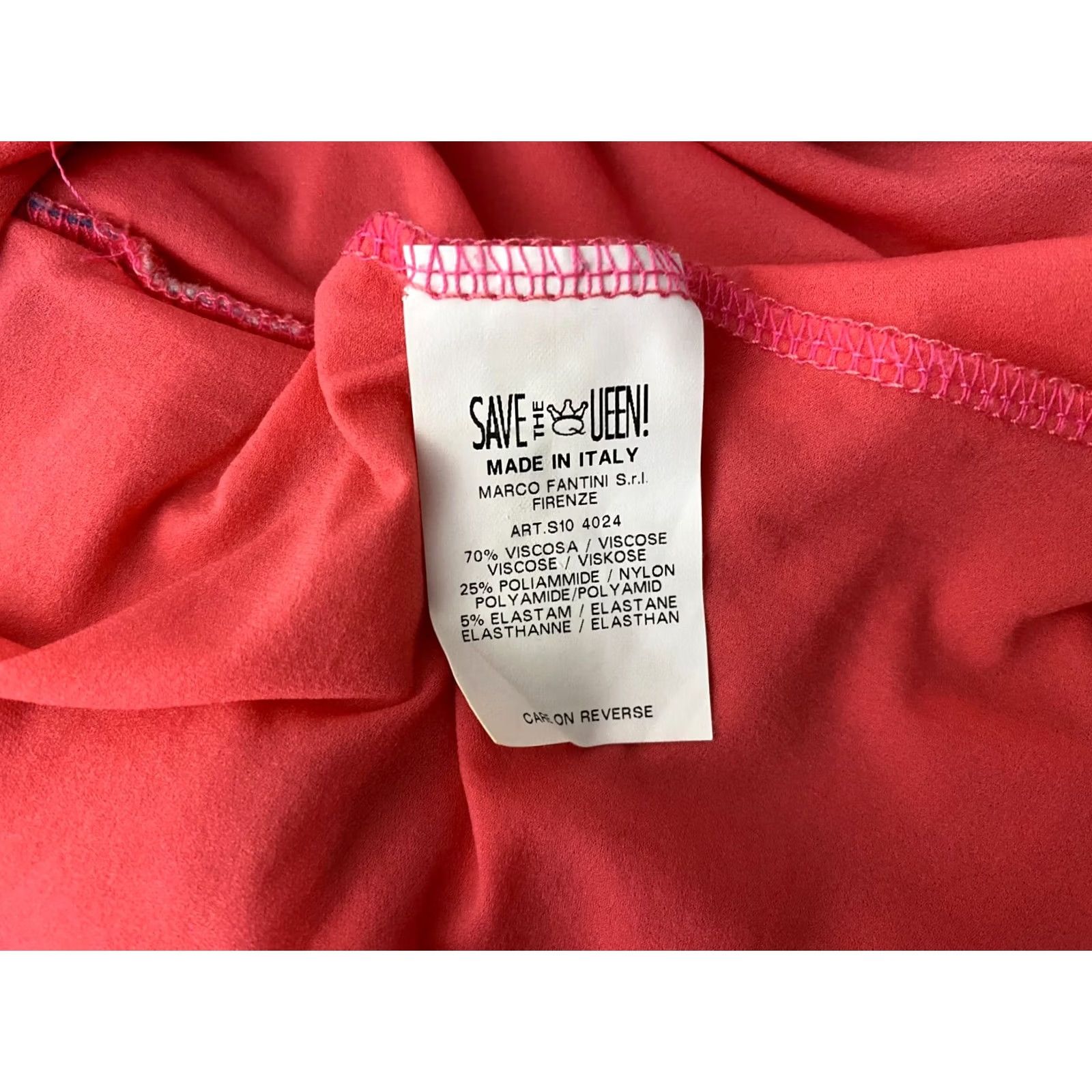 Vintage Save the Queen Dress Womens Red Multicoloured Long L Size L / US 10 / IT 46 - 7 Thumbnail