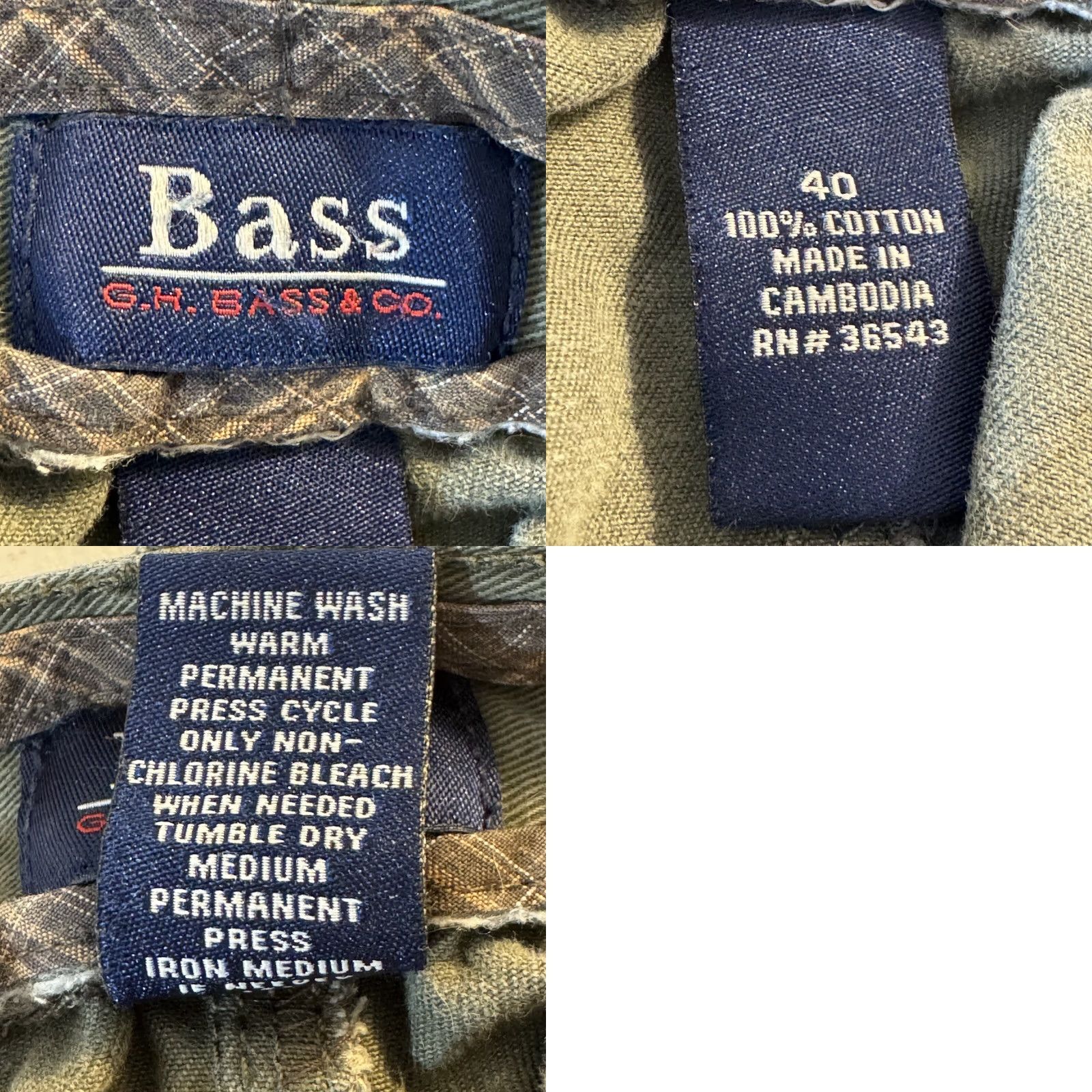 Vintage Bass Cargo Shorts 40 Green Cotton Utility Multi-Pocket High-Rise Zip Fly Men’s Size US 40 / EU 56 - 9 Thumbnail