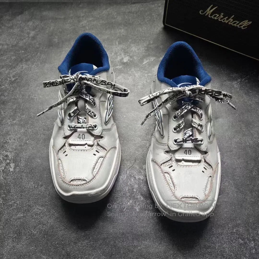 Balenciaga balenciaga hamptons white blue sneakers size 40. Size US 10 / EU 43 - 2 Thumbnail