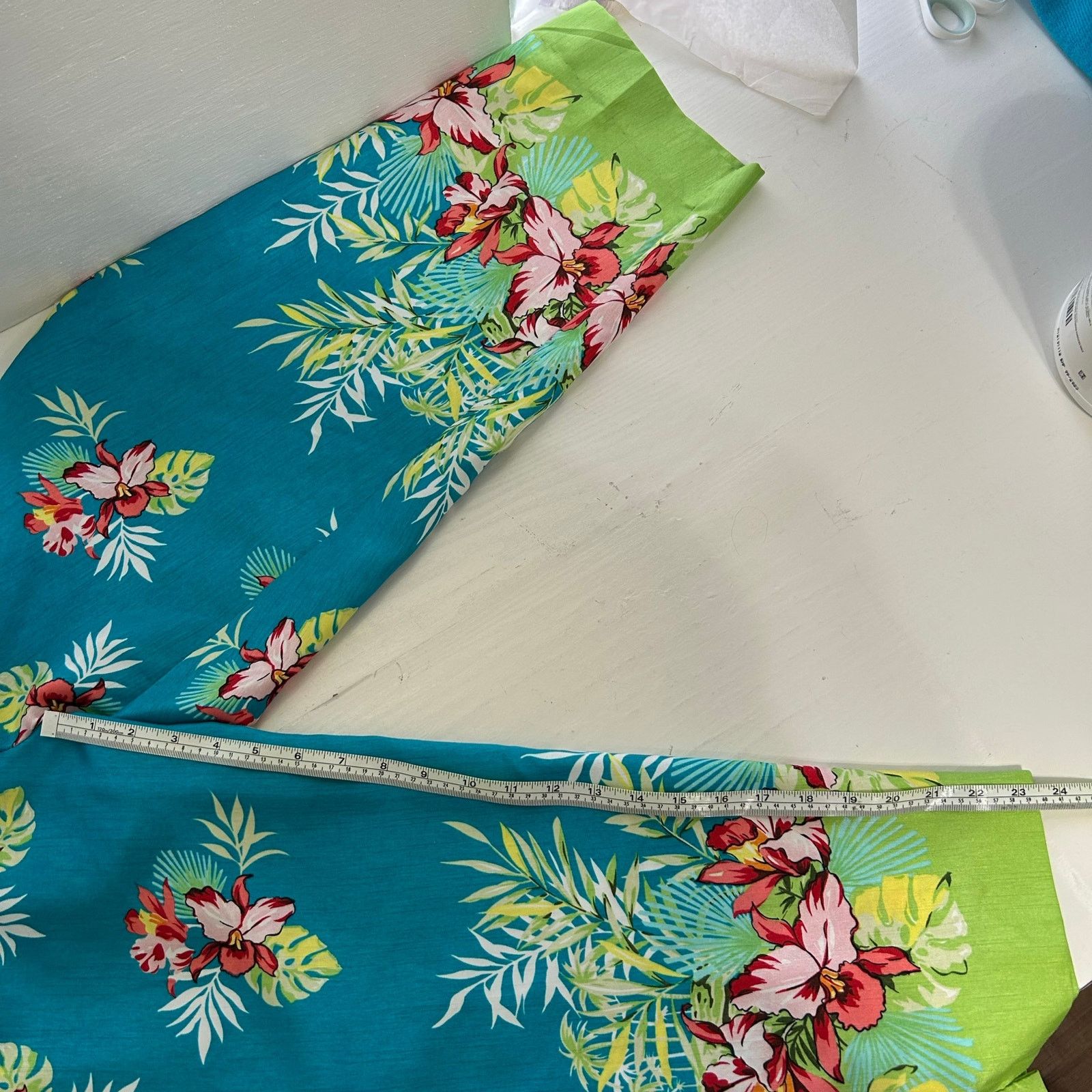 Other Sag Harbor Tropical Floral Capri Two Piece Set Lime Top 16W Size 38" / US 16 / IT 52 - 5 Thumbnail