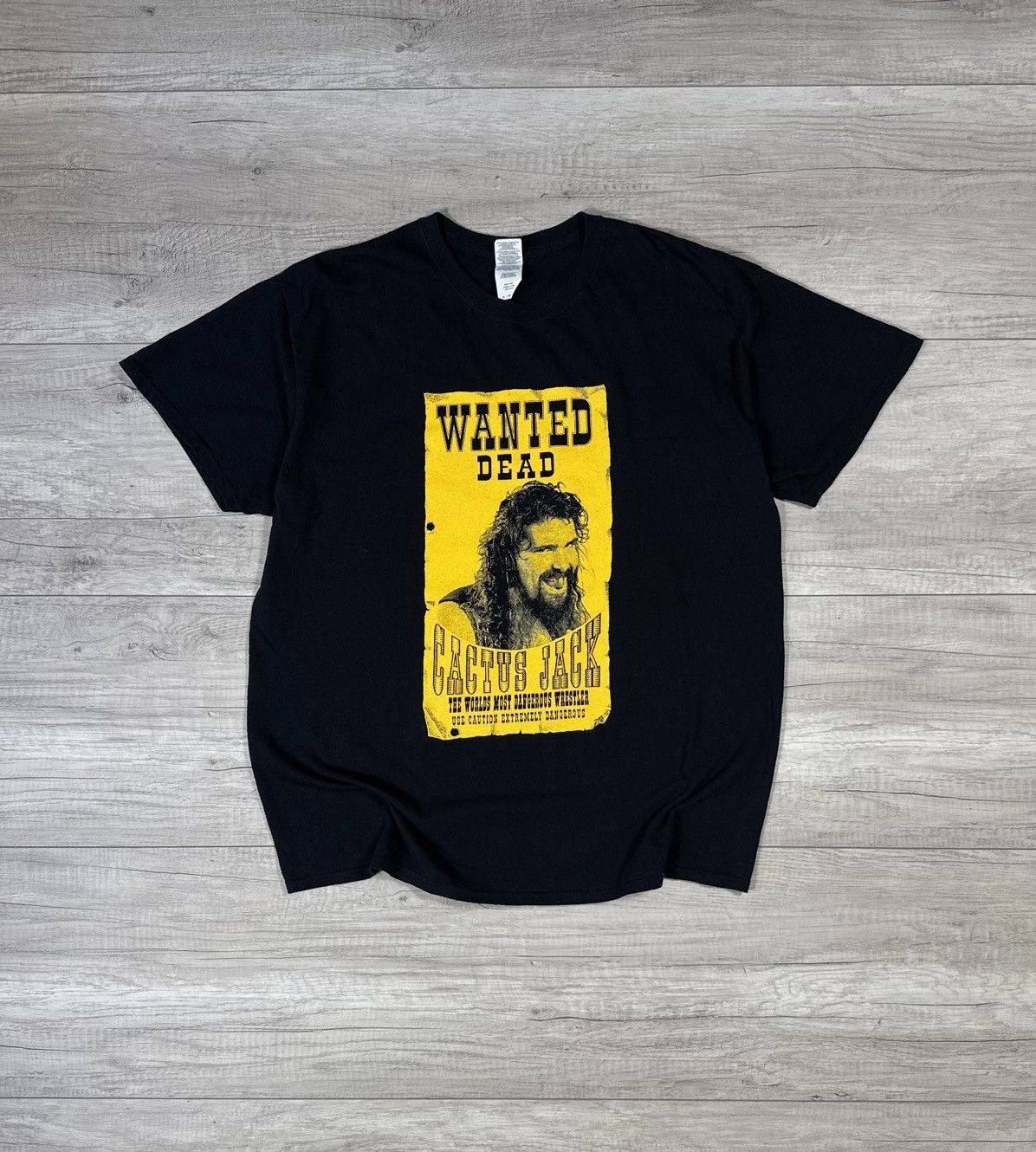 WWE Wanted Dead Cactus Jack Wrestling Tee Size US XL / EU 56 / 4 - 1 Thumbnail