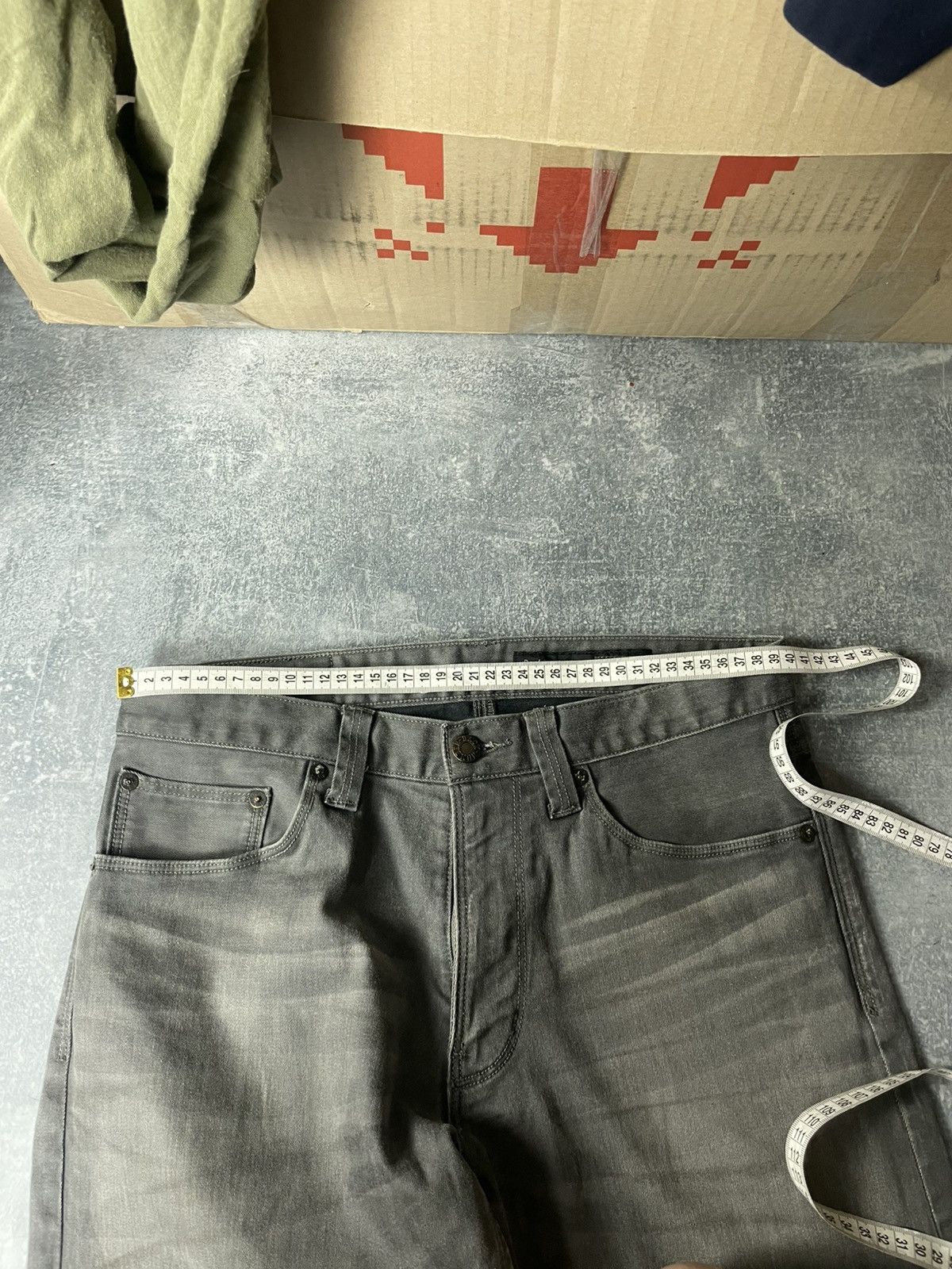 Japanese Brand Rare Japan Back Number faded denim jeans Size US 31 - 7 Thumbnail