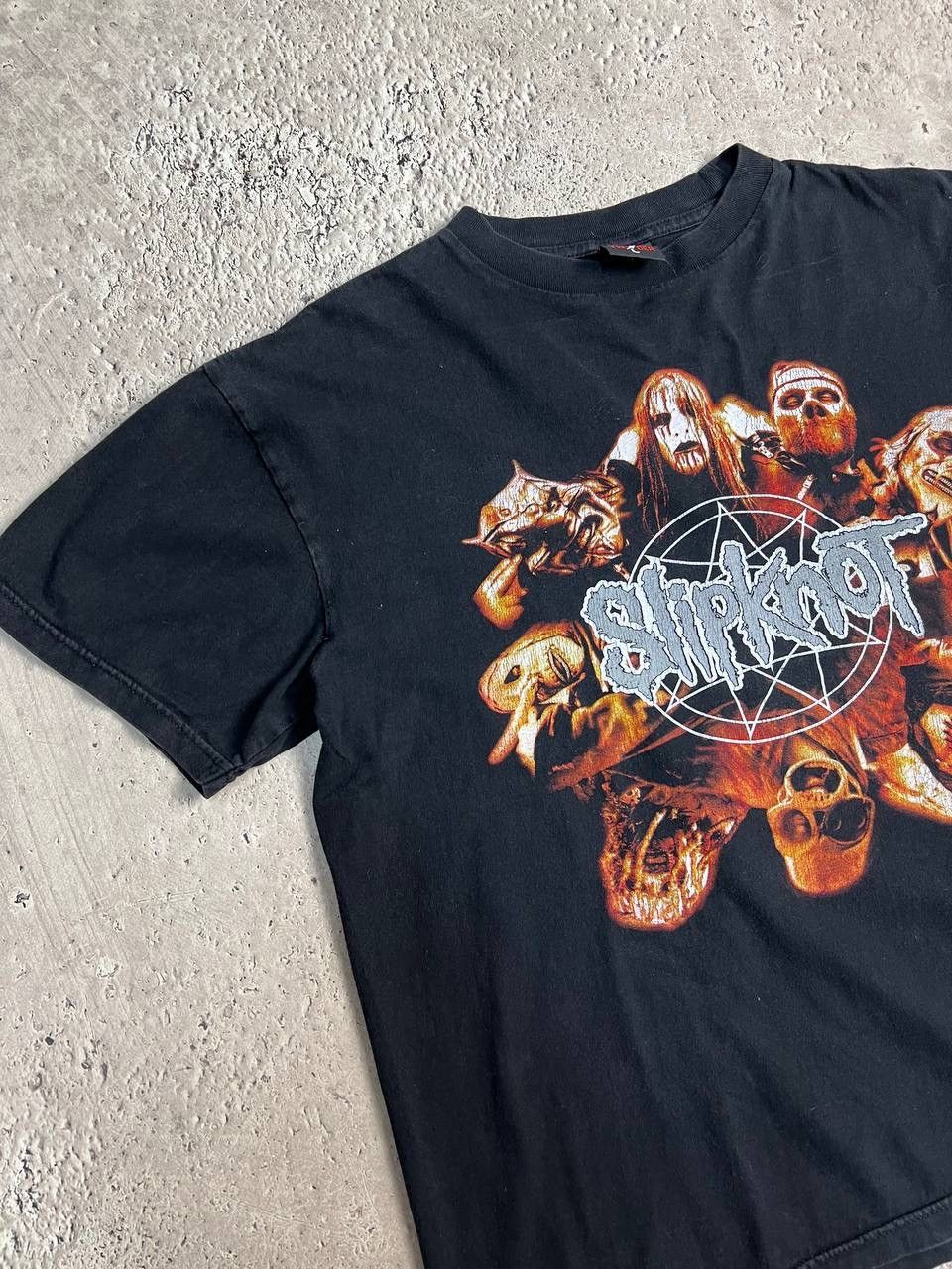 Band Tees × Vintage Vintage 00s Slipknot Lowa Rock Metal T-Shirt Big Logo Y2K Size US L / EU 52-54 / 3 - 3 Thumbnail