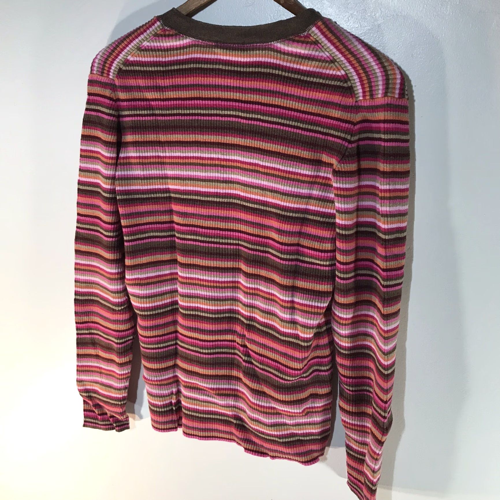 Old Navy Old Navy Women's Pullover Knit Top XL Multicolor Striped Casual Blouse 100% Cotton Fall Winter Spring Size XL / US 12-14 / IT 48-50 - 4 Thumbnail