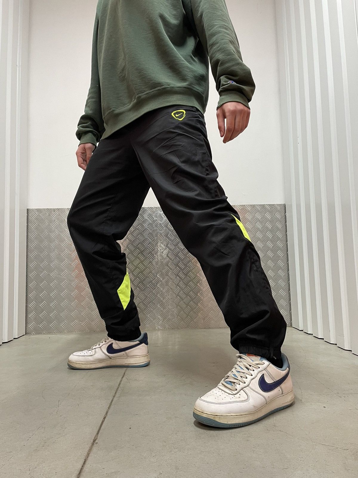 90's Vintage Nike Track Pants vintage nike joggers rare neon