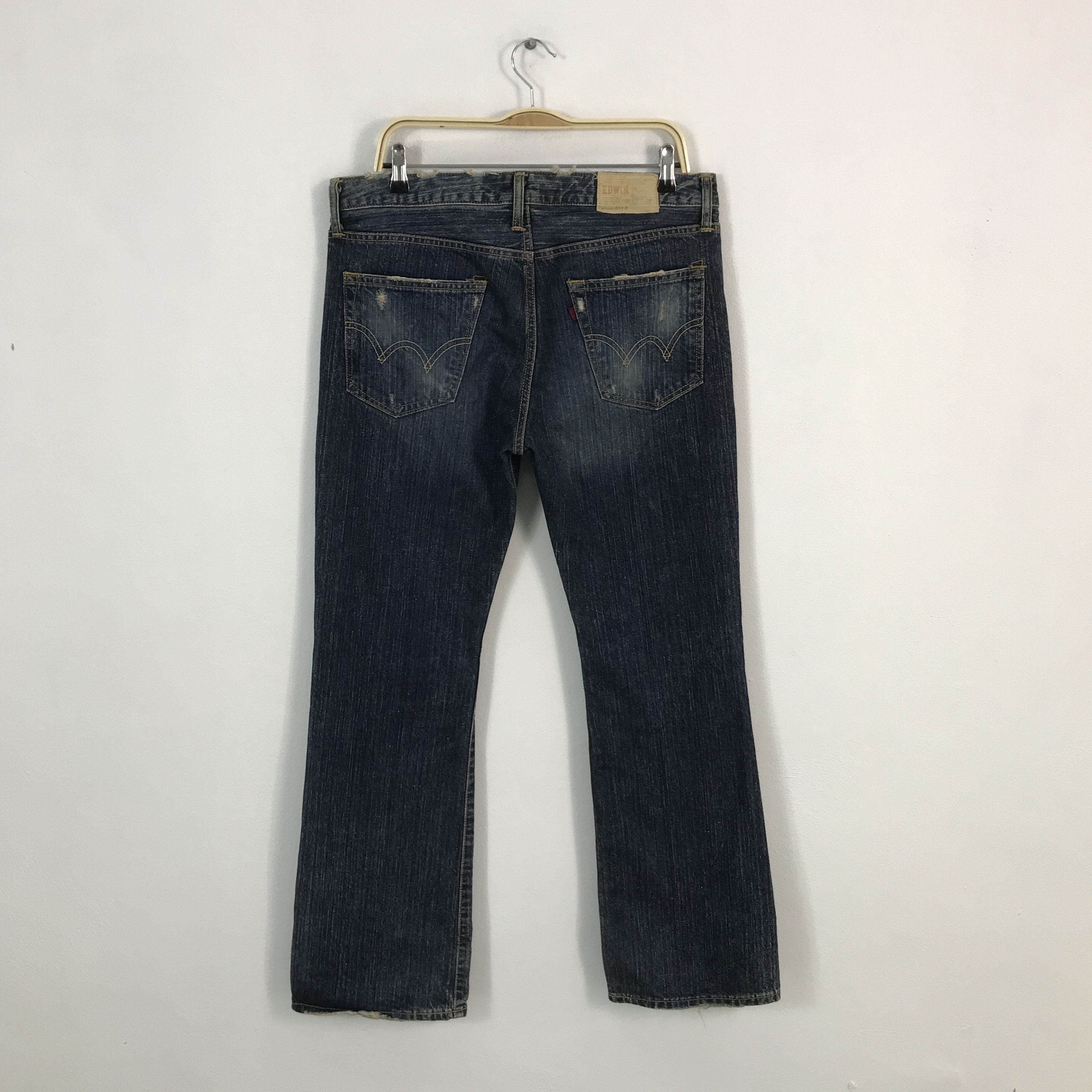 Edwin × Japanese Brand Flared edwin Japan bootcut distressed jeans Size US 34 / EU 50 - 2 Thumbnail