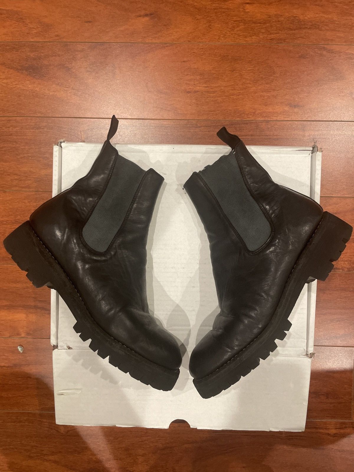 Guidi Guidi Black 76V Chelsea Boots Vibram sole | Grailed