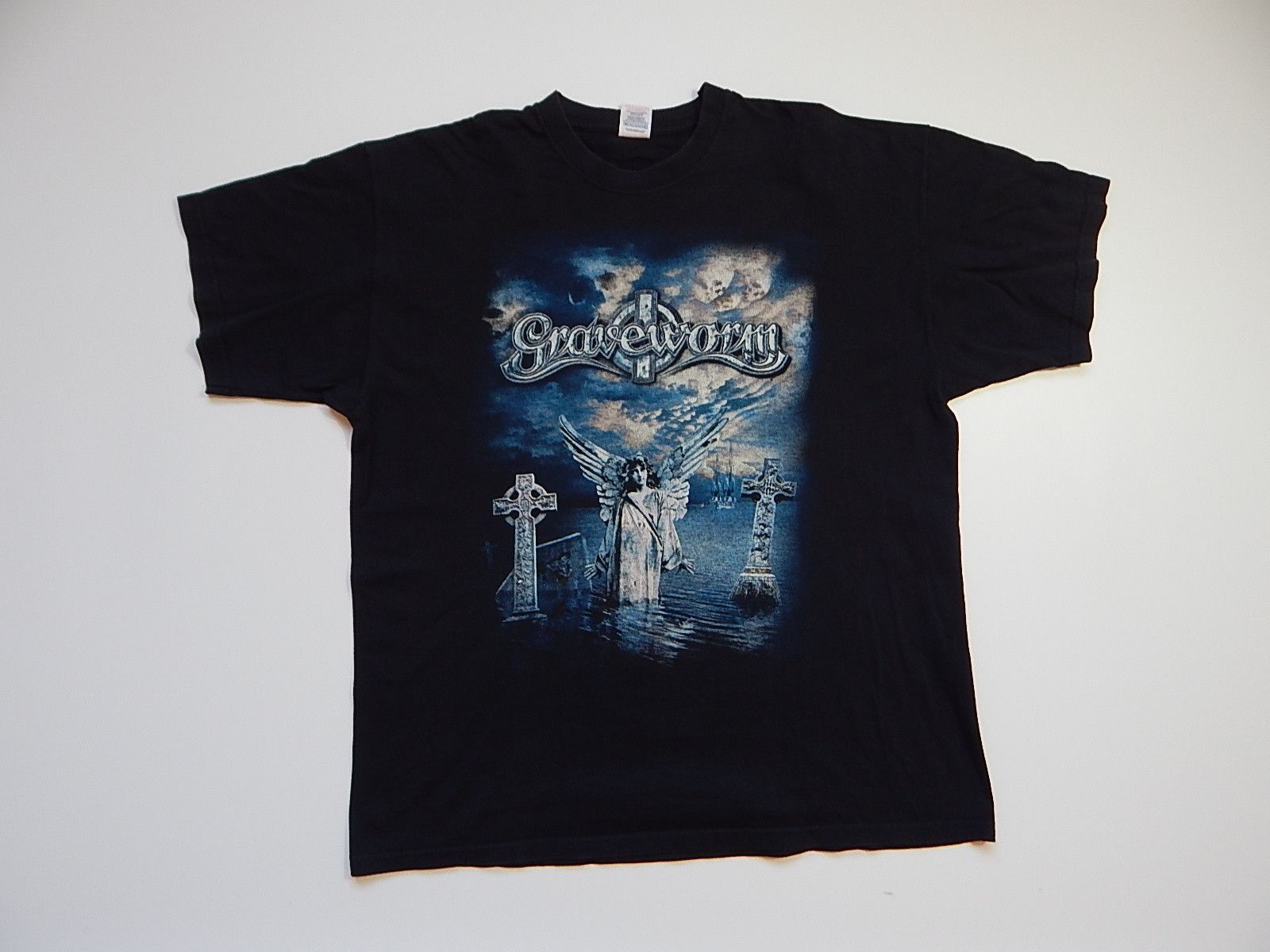 Band Tees × Vintage vintage 00s graveworm utopia black metal rock band tee Size US XL / EU 56 / 4 - 1 Thumbnail